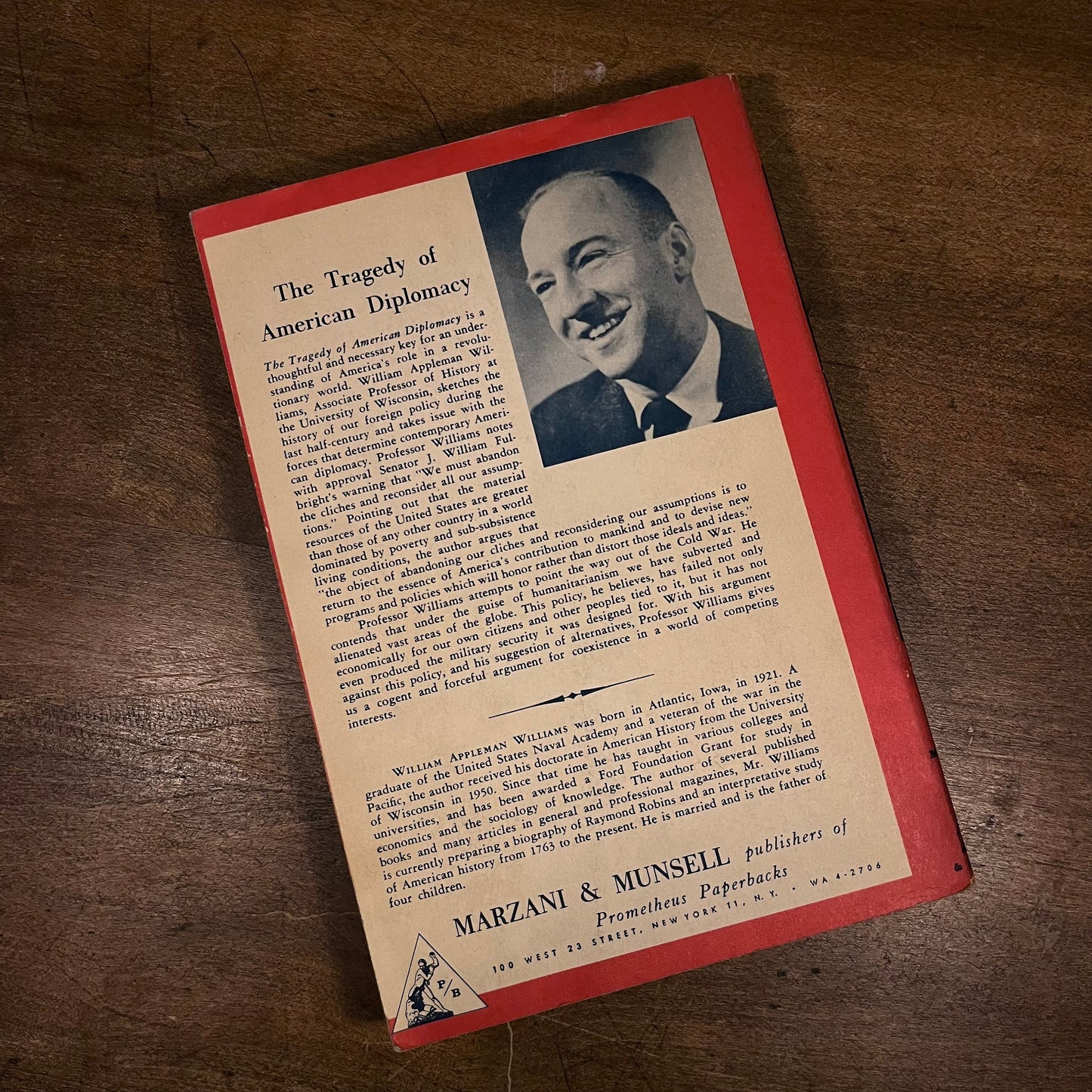The Tragedy of American Diplomacy by William Appleman Williams (1959) Vintage Paperback Book