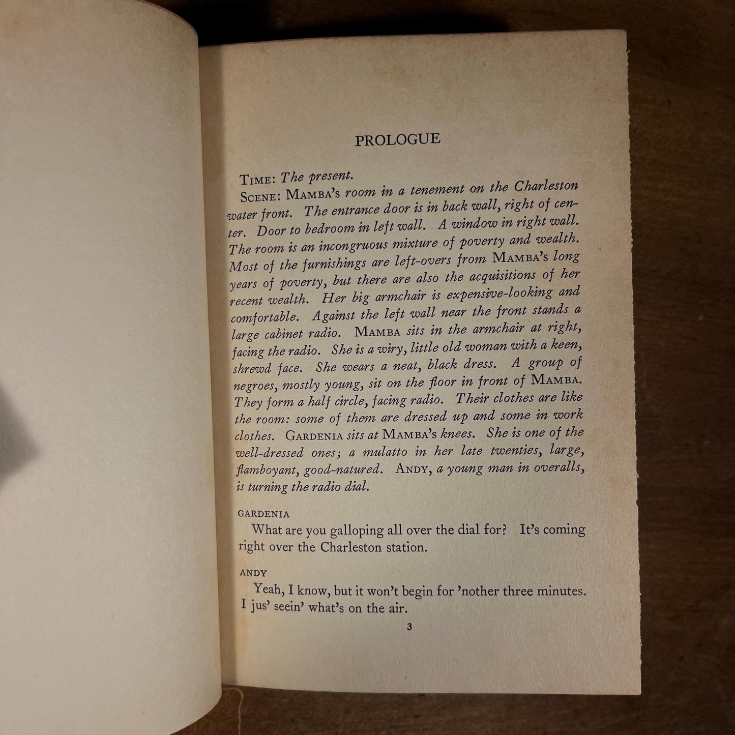 First Printing - Mamba’s Daughters: A Play by Dorothy and DuBose Heyward (1939) Vintage Hardcover Book