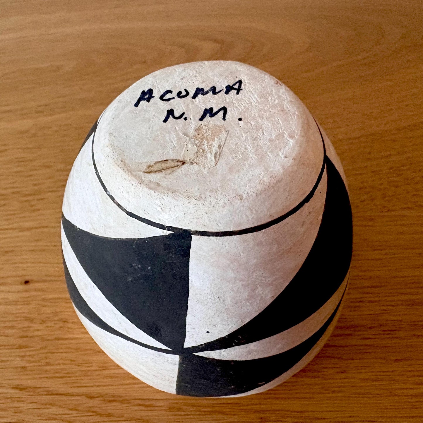 Acoma Pueblo Jar - Vintage Handmade Pottery