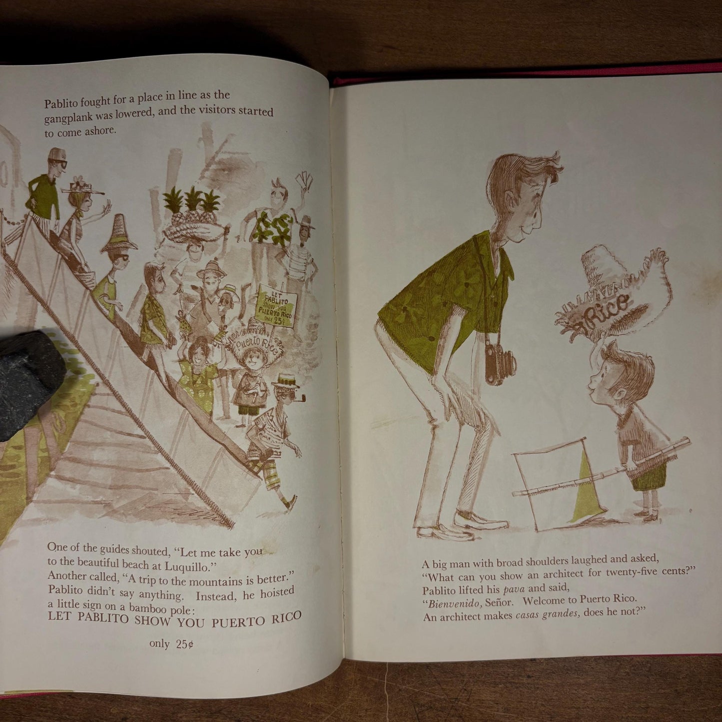 Second Printing - The Musical Palm Tree: A Story of Puerto Rico / Robert Barry (1965) Vintage Hardcover Children’s Book