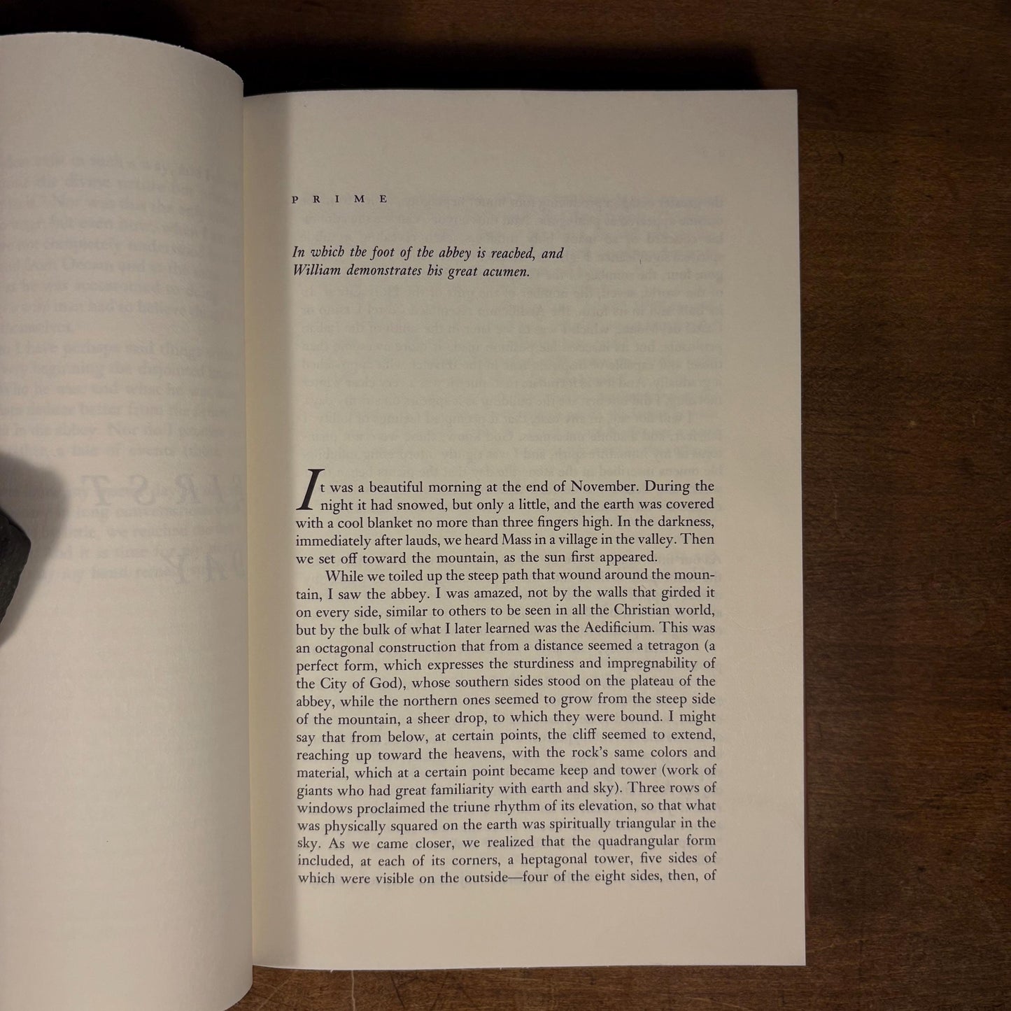 First American Printing - The Name of the Rose / Umberto Eco (1983) Vintage Hardcover Book