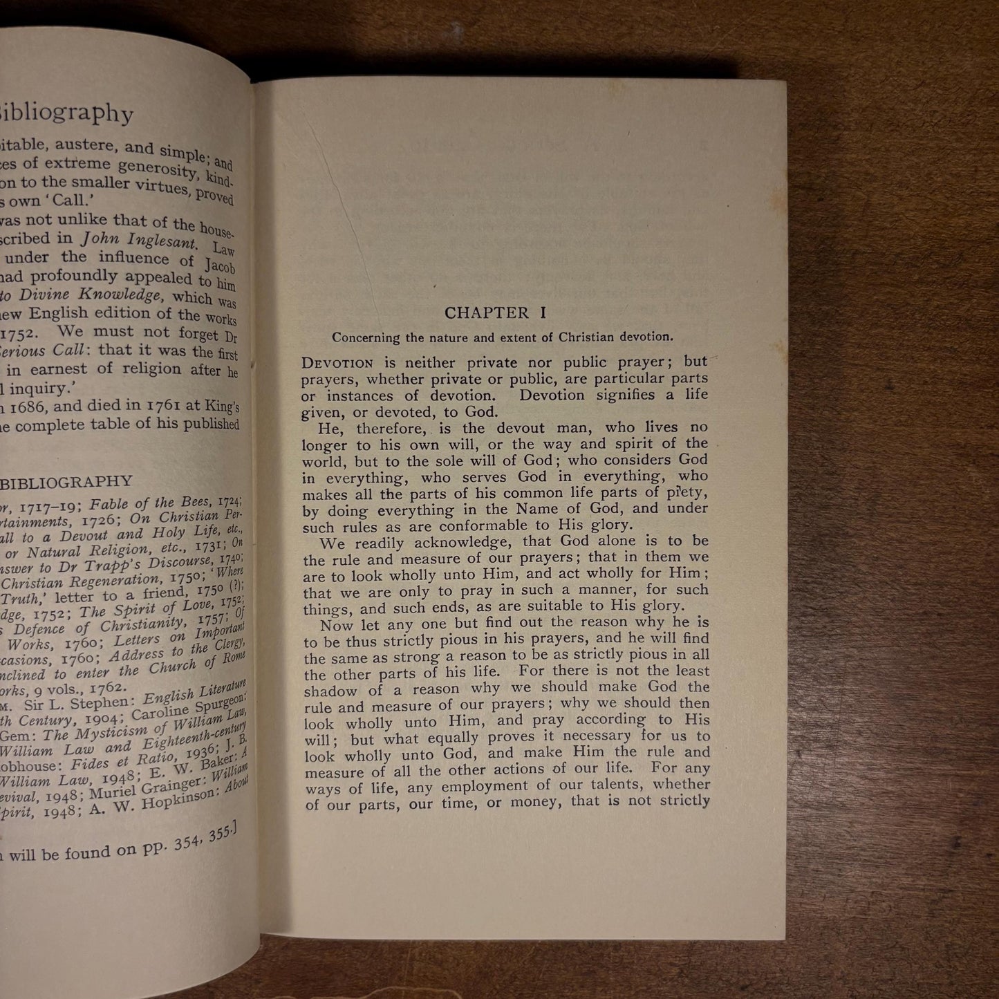 Everyman’s Library - A Serious Call to a Devout and Holy Life / William Law (1955) Vintage Hardcover Book