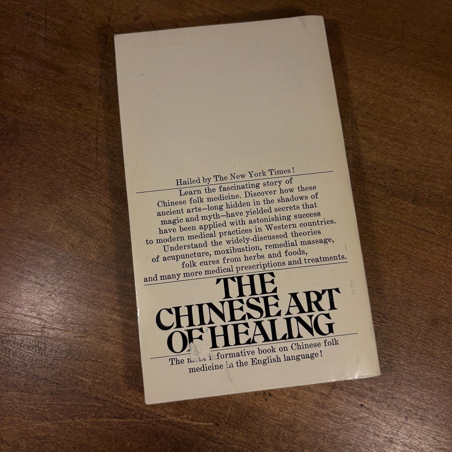 The Chinese Art of Healing / Stephan Palos (1972) Vintage Paperback Book