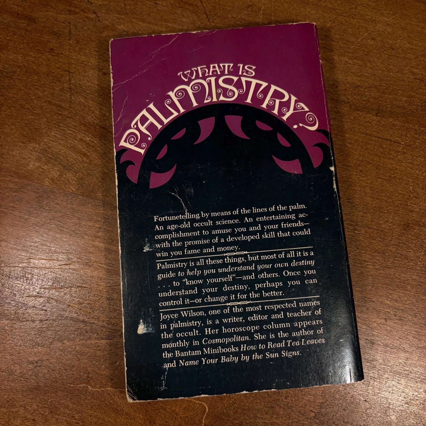 The Complete Book of Palmistry / Joyce Wilson (1971) Vintage Paperback Book