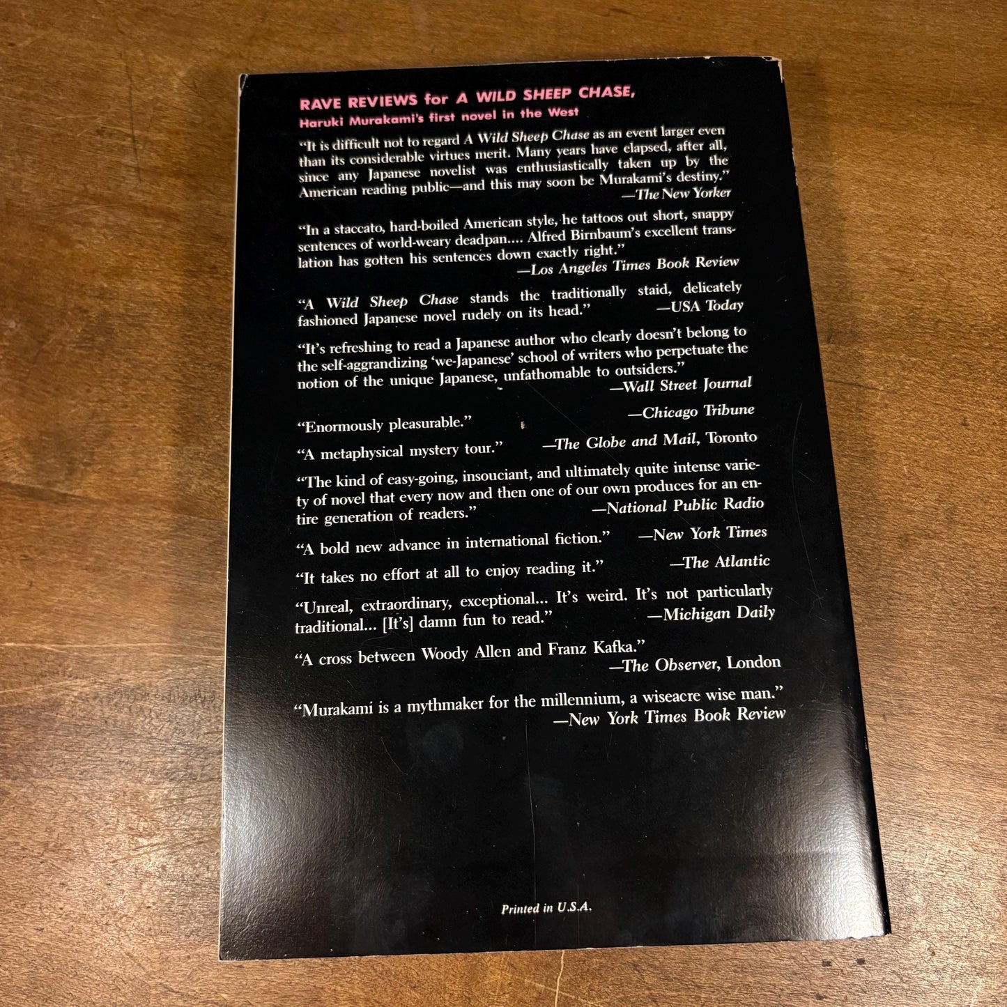 Hard-Boiled Wonderland and the End of the World / Haruki Murakami (1991) Vintage Paperback Book