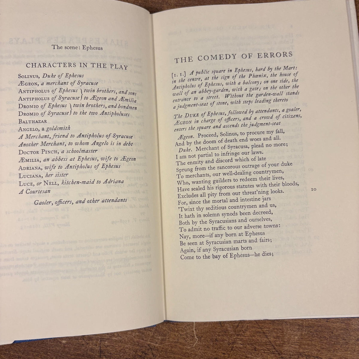 The Comedy of Errors / Shakespeare (1962) Vintage Hardcover Book