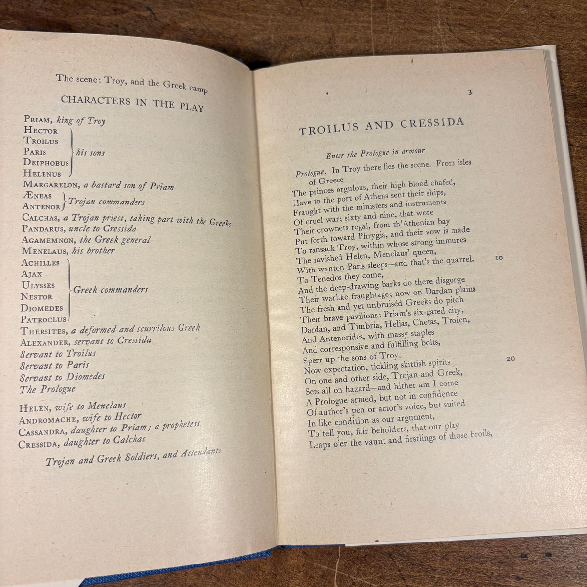 Troilus and Cressida / Shakespeare (1957) Vintage Hardcover Book