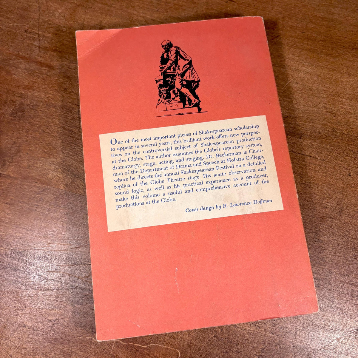 Shakespeare at the Globe: 1599-1609 / Bernard Beckerman (1962) Vintage Paperback Book