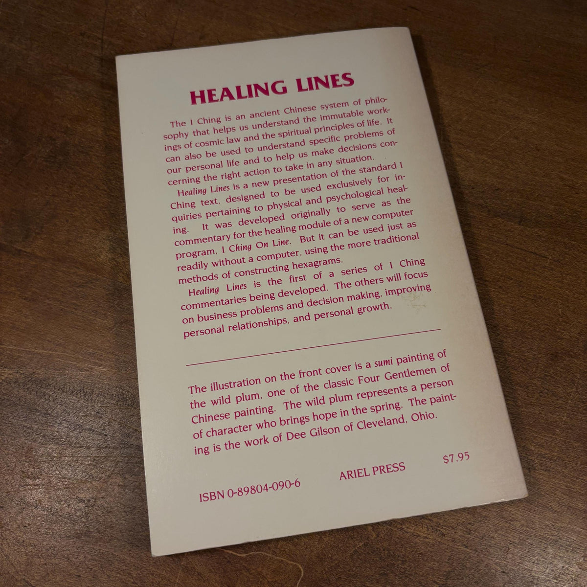 Healing Lines: A New Interpretation of the I Ching for Healing Inquiries / R. R. Leichtman and C. Japiske (1989) Vintage Paperback Book