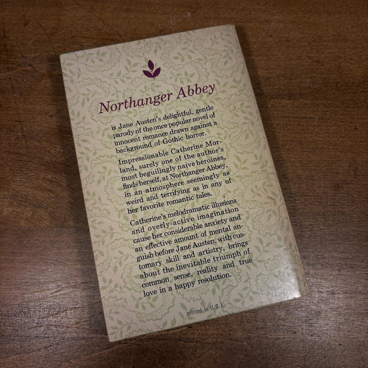 Northanger Abbey / Jane Austen (1962) Vintage Paperback Book