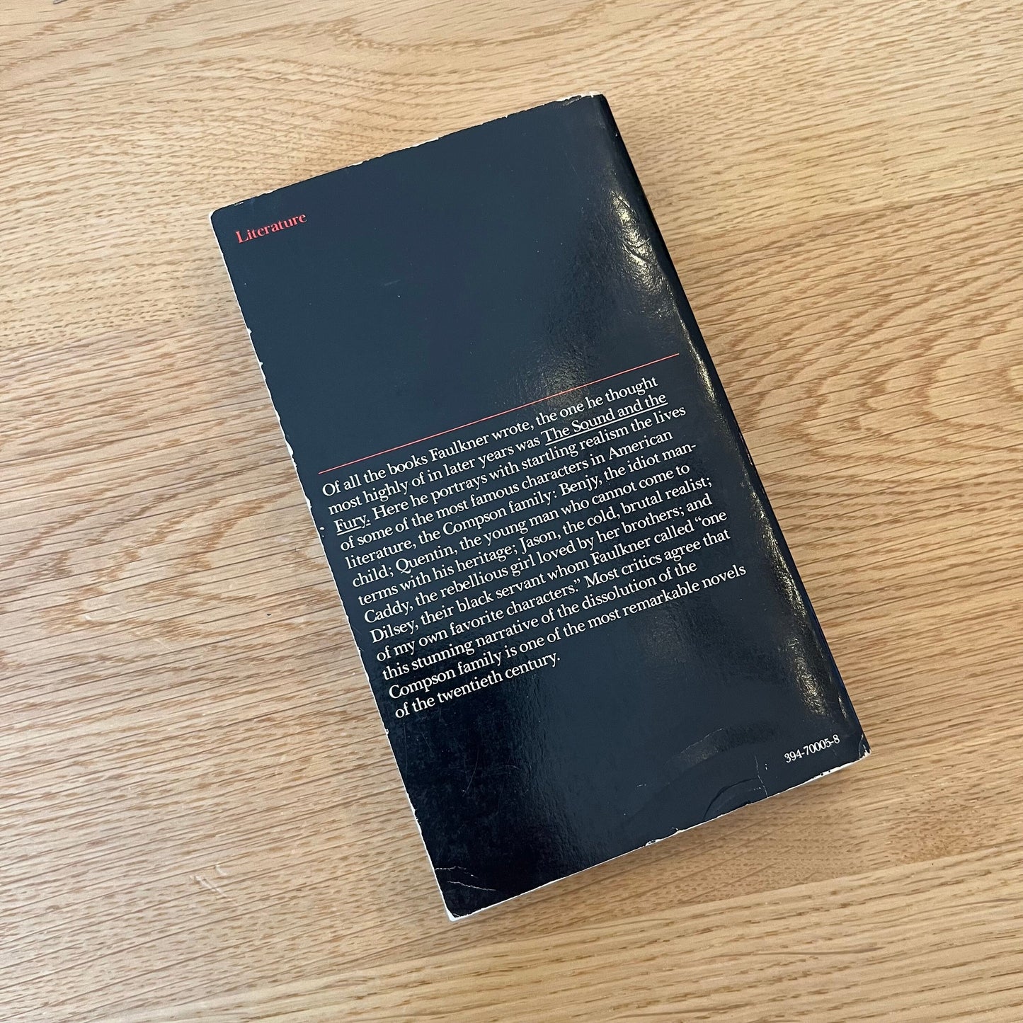 The Sound and the Fury by William Faulkner (1954) Vintage Mass Market Paperback Book