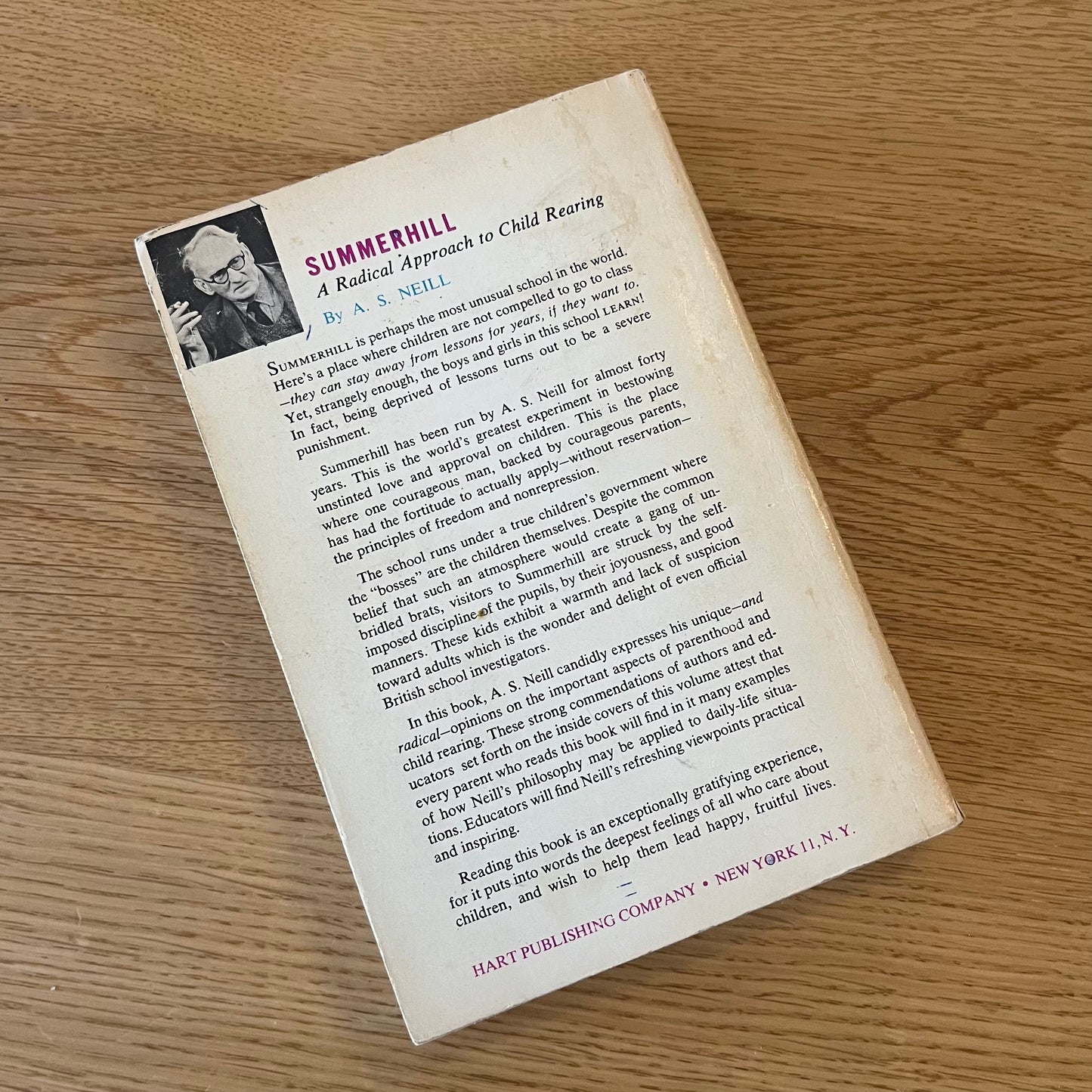 Summerhill: A Radical Approach to Child Rearing by A. S. Neill (1960) Vintage Mass Market Paperback Book