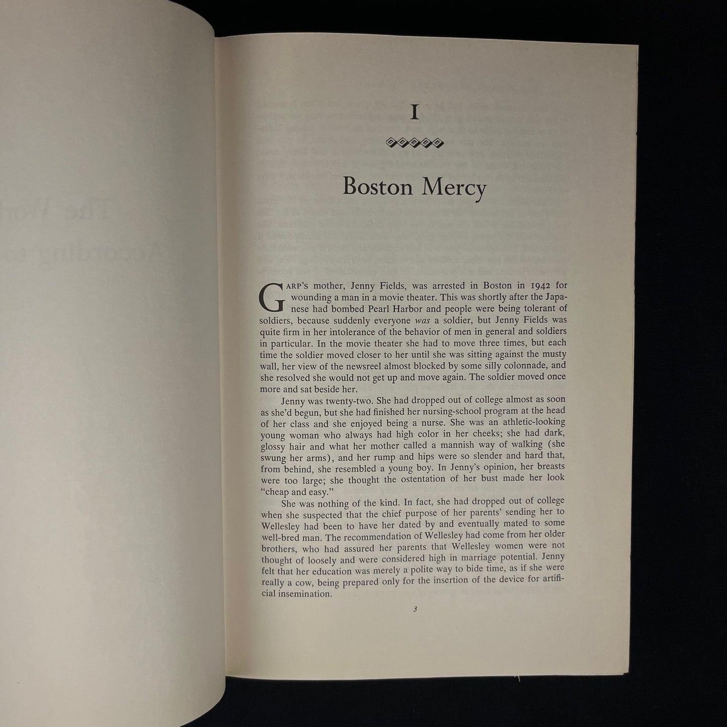 First Printing - The World According to Garp: A Novel by John Irving (1978) Vintage Hardcover Book