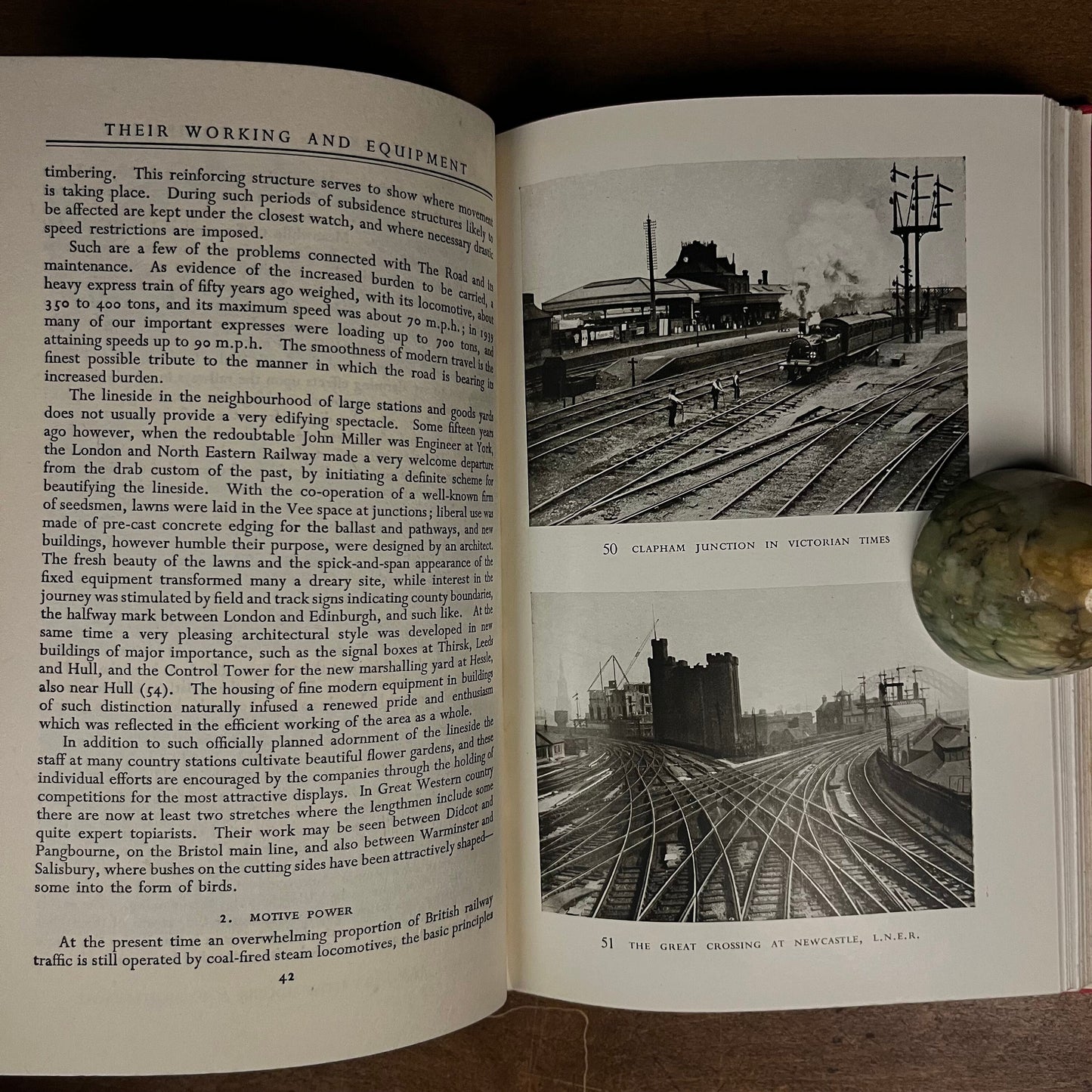 The Railways of Britain: Past and Present by O. S. Nock (1949) Vintage Hardcover Book