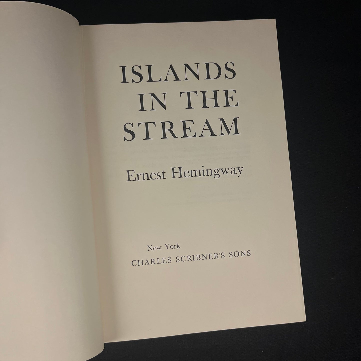 Islands in the Stream by Ernest Hemingway (1970) Vintage Hardcover Book