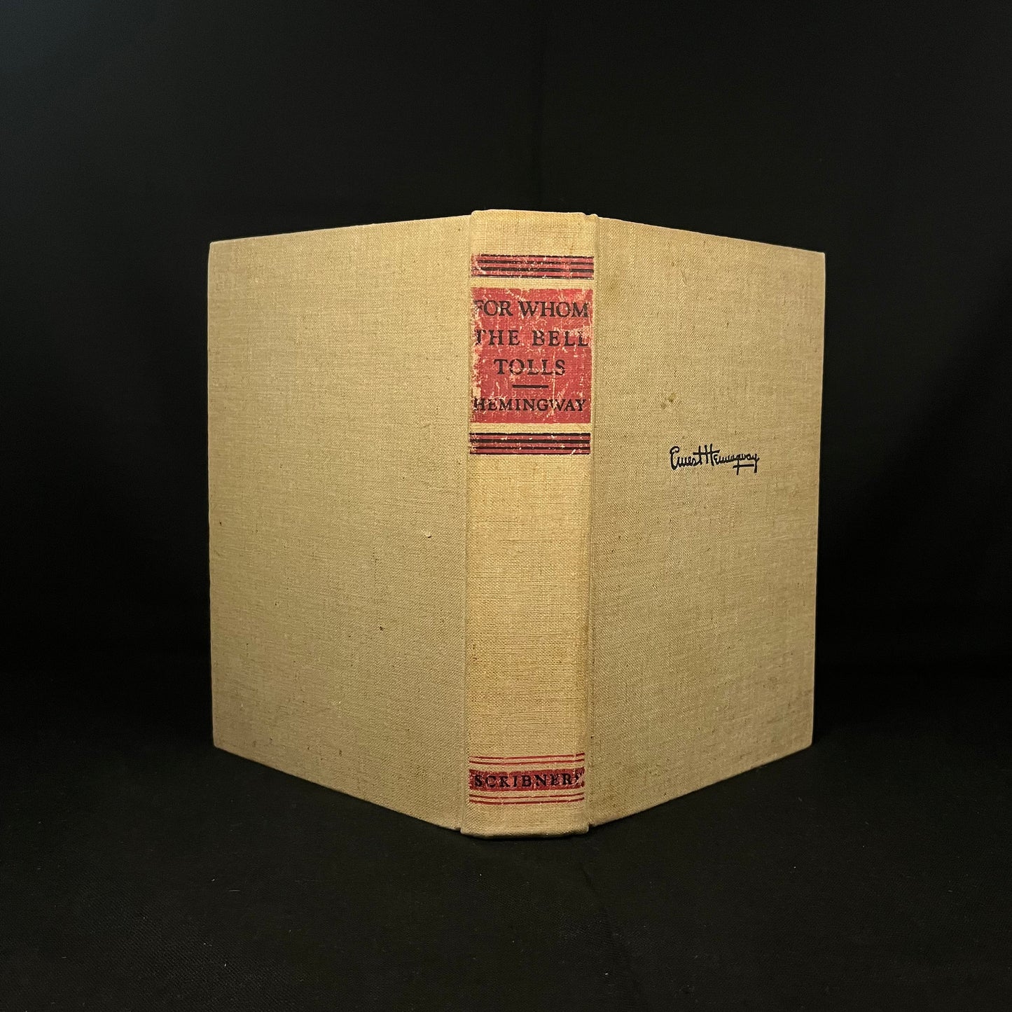 Early Printing - For Whom the Bell Tolls by Ernest Hemingway (1940) Vintage Hardcover Book