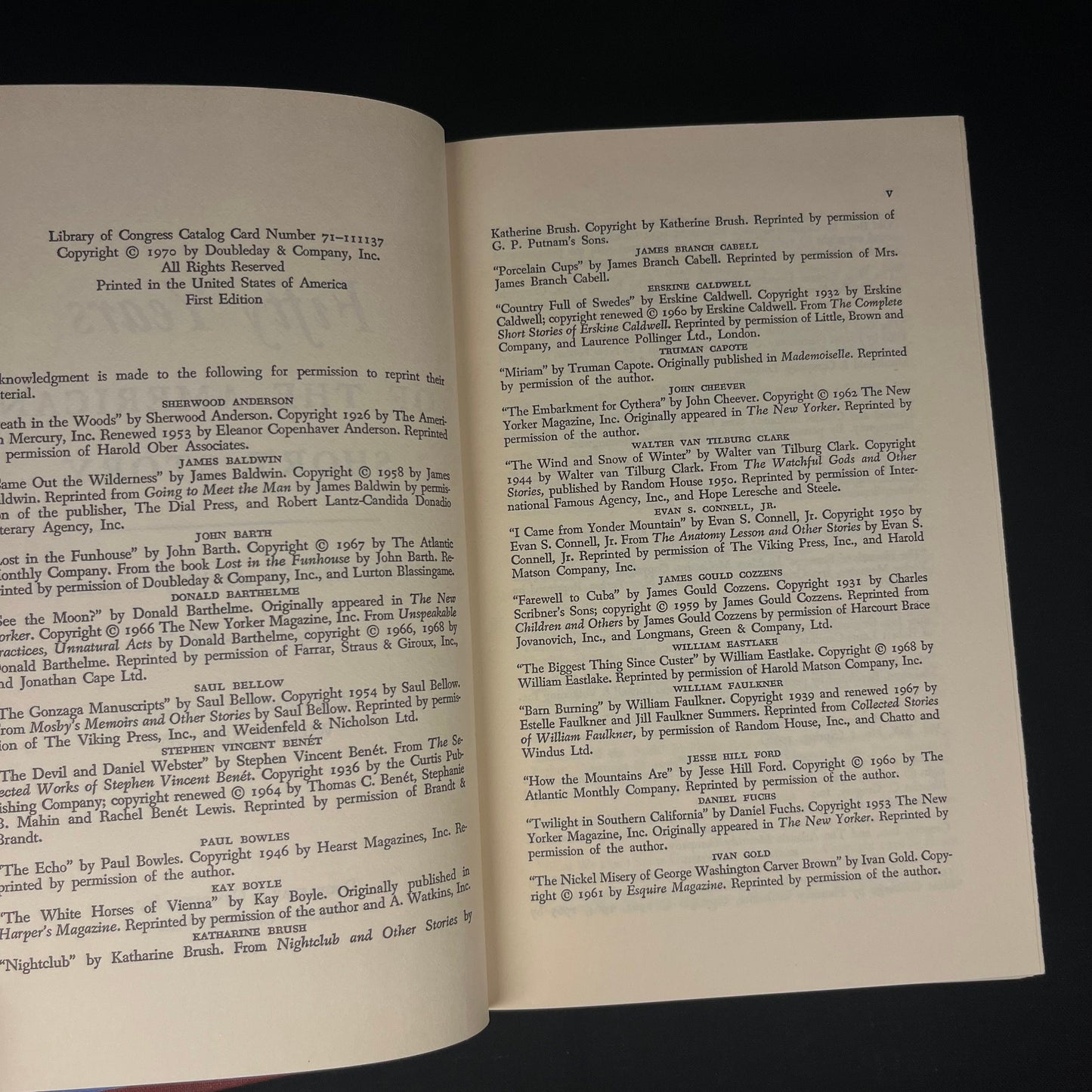 First Edition - 50 Years of the American Short Story: From the O’Henry Awards, 1919-1970 (1970) Vintage Hardcover Books