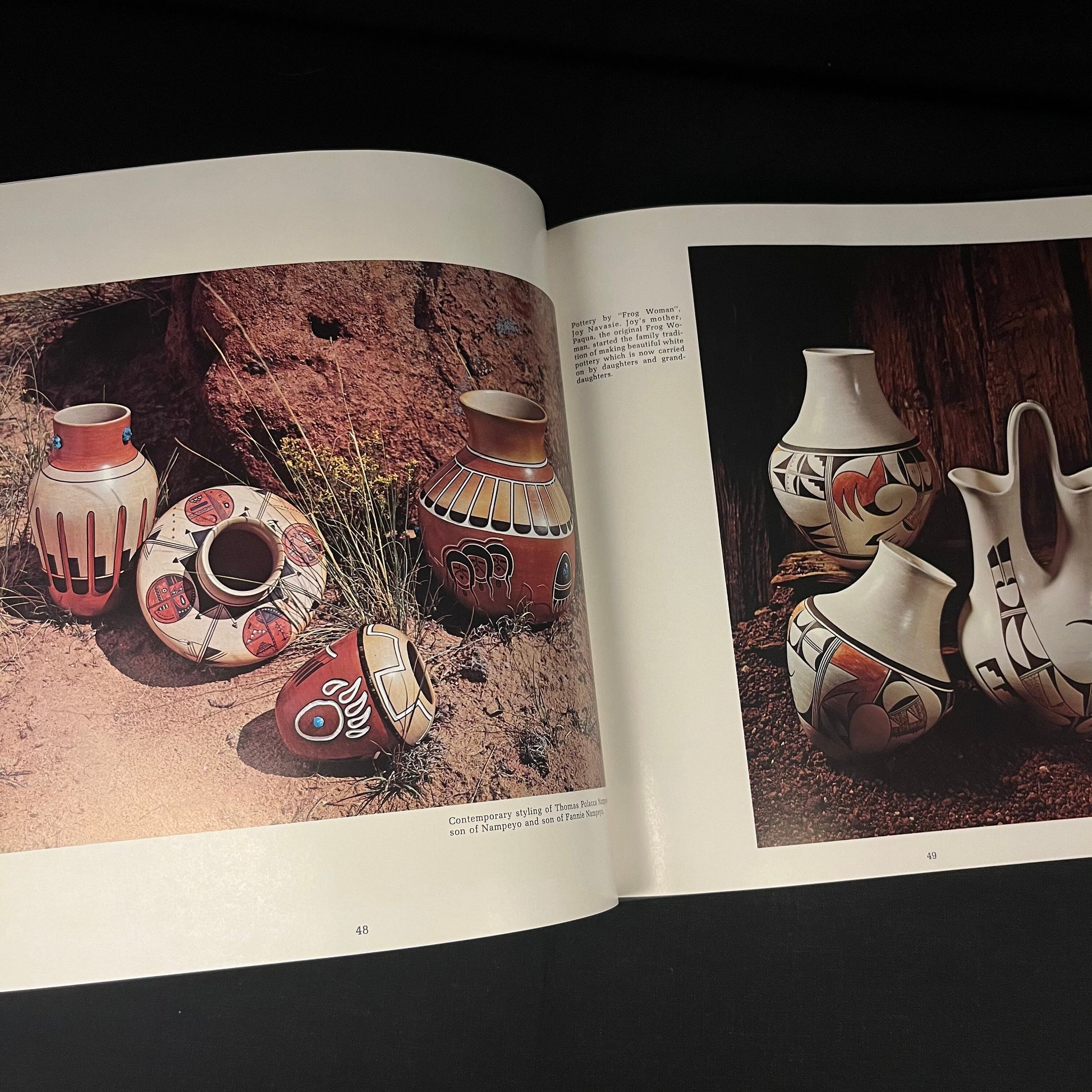 Pottery Treasures: The Splendor of Southwest Indian Art by Jerry Jacka and Spencer Gill (1976) Vintage Hardcover Book