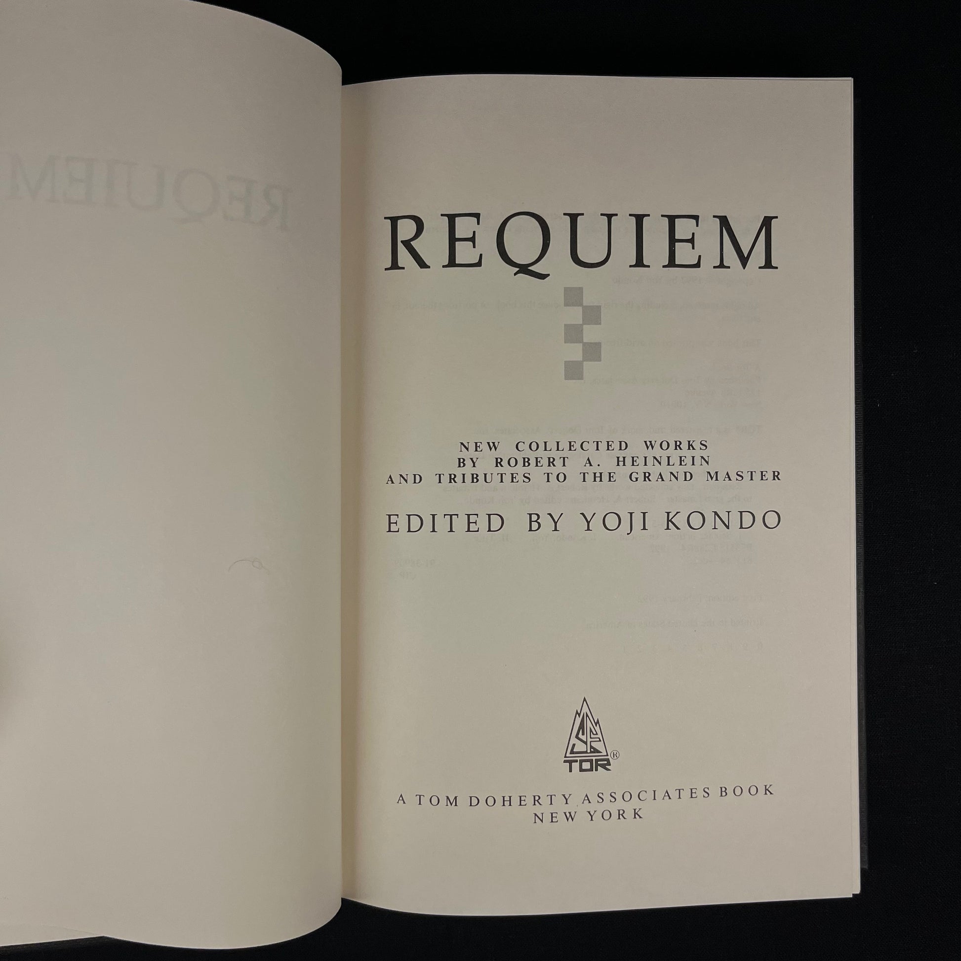 First Printing - Requiem: New Collected Works by Robert A. Heinlein and Tributes to the Grand Master (1992) Vintage Hardcover Book