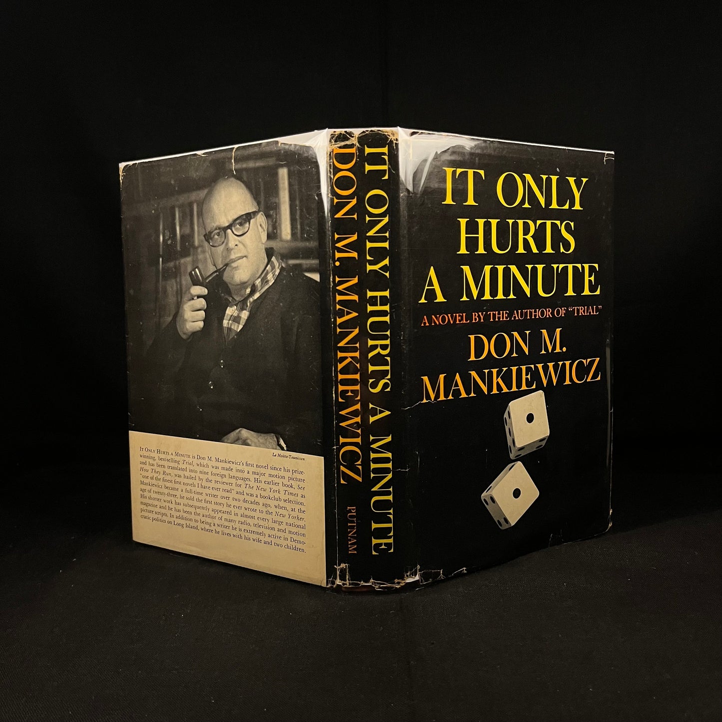 First Printing - It Only Hurts A Minute: A Novel by Don M. Mankiewicz (1966) Vintage Hardcover Book