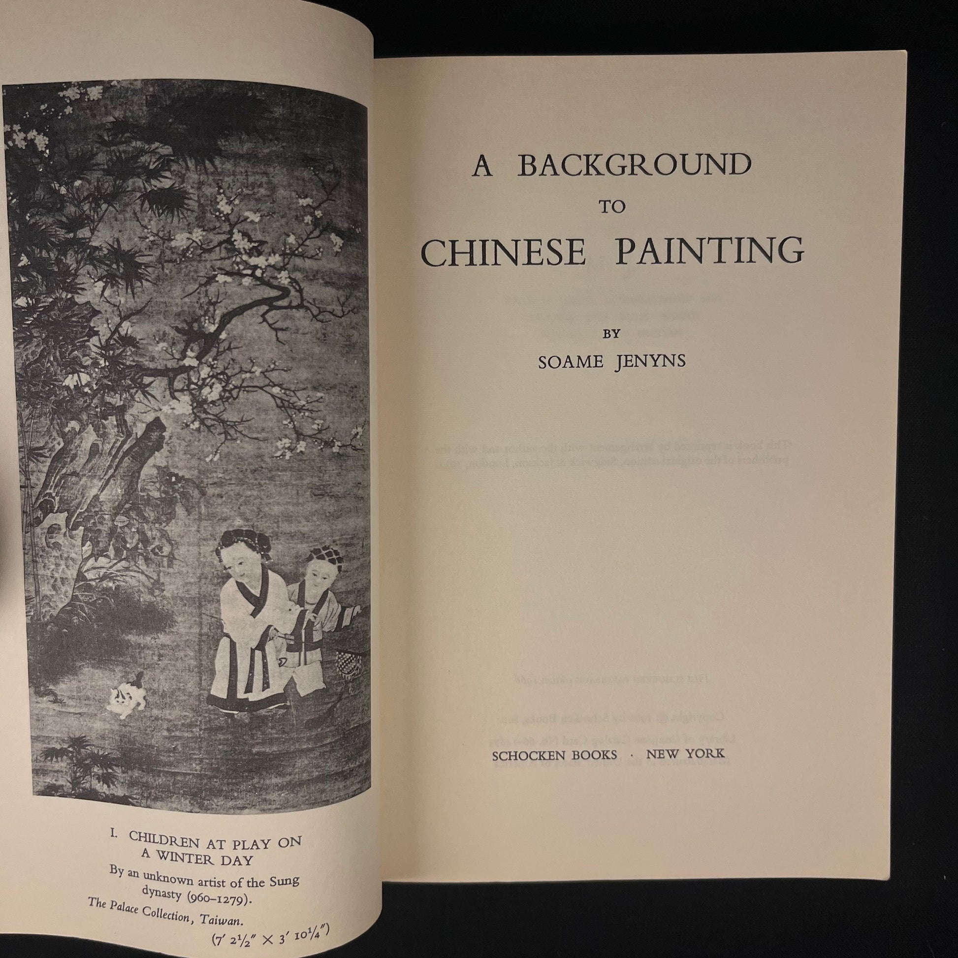 A Background to Chinese Painting by Soame Jenyns (1966) Vintage Softcover Book