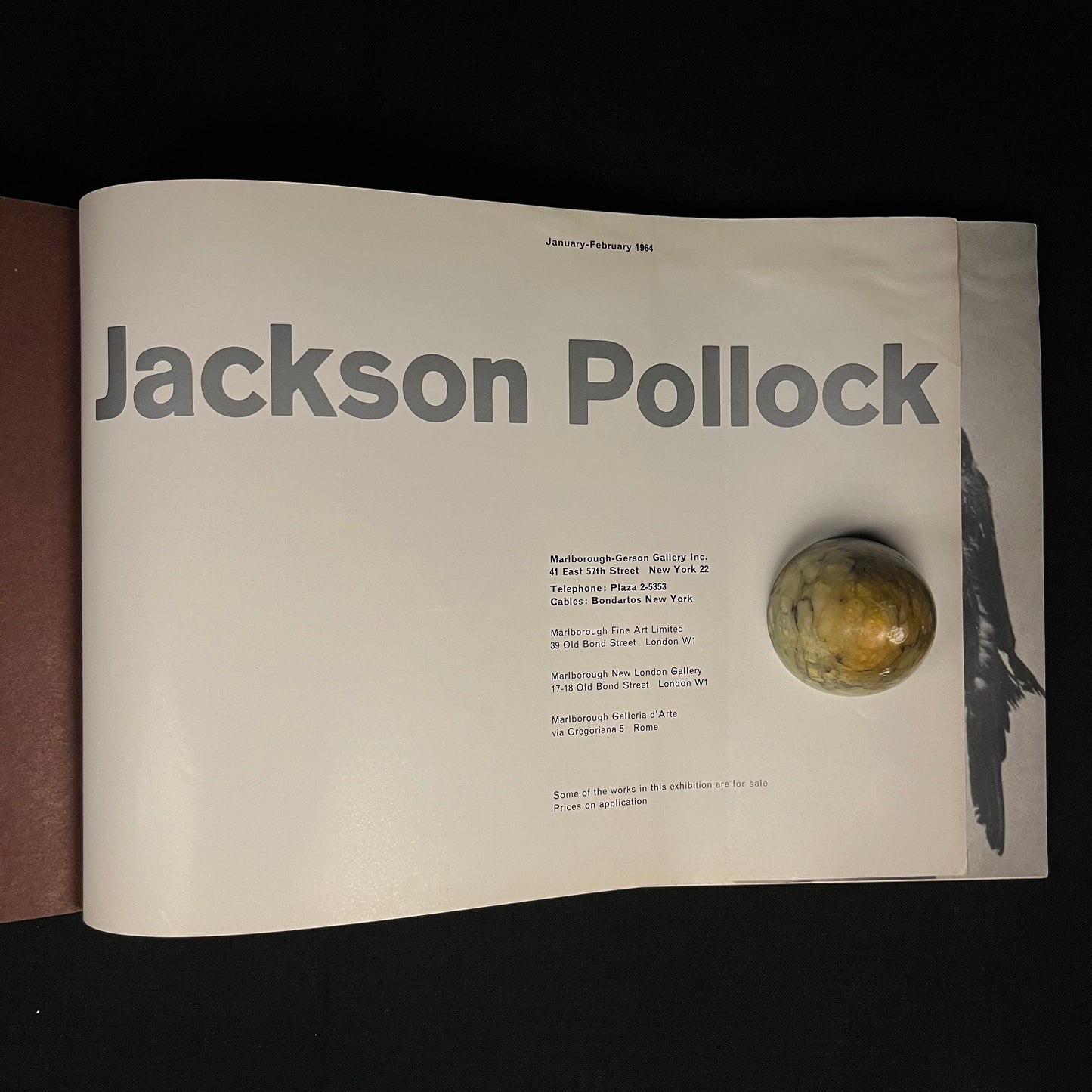 Jackson Pollock | Marlborough-Gerson Gallery (1964) Vintage Exhibition Catalogue