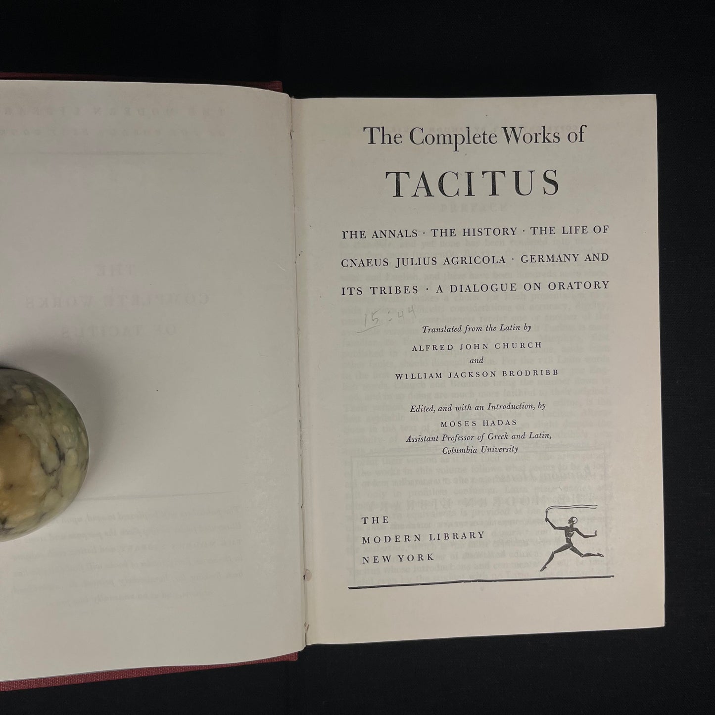 Modern Library - Complete Works of Tacitus (1942) Vintage Hardcover Book