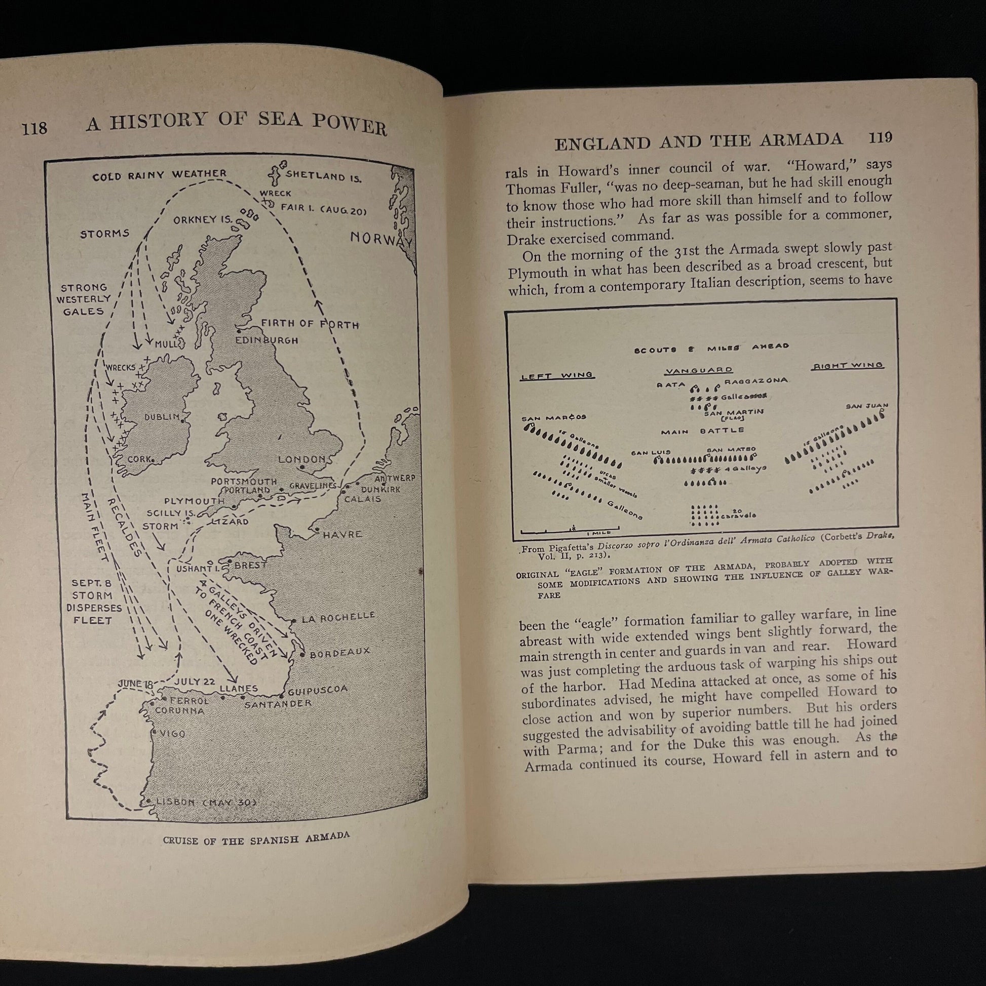 A History of Sea Power by William Oliver Stevens and Allan Westcott (1954) Vintage Hardcover Book