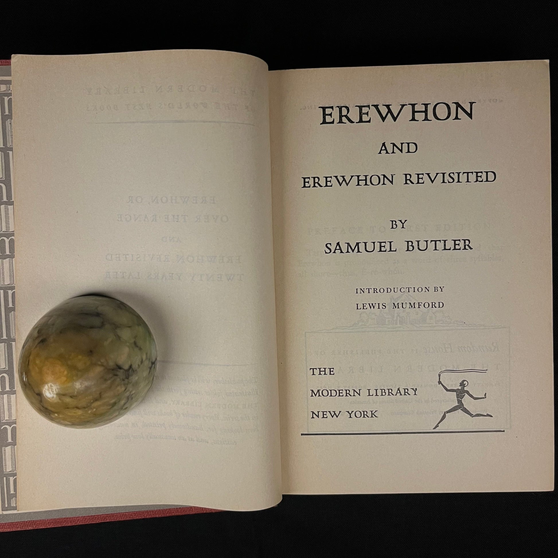 Modern Library - Erewhon and Erewhon Revisited by Samuel Butler (1940) Vintage Hardcover Book