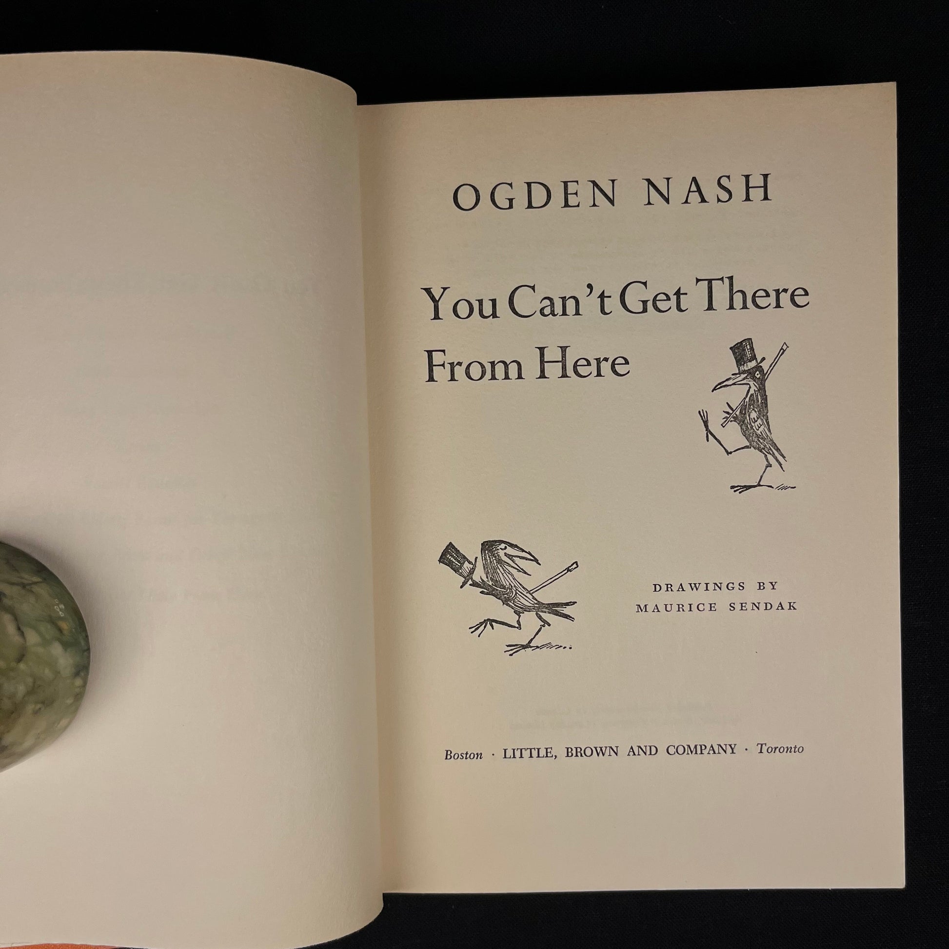 First Printing - You Can’t Get There from Here by Ogden Nash (1957) Vintage Hardcover Book