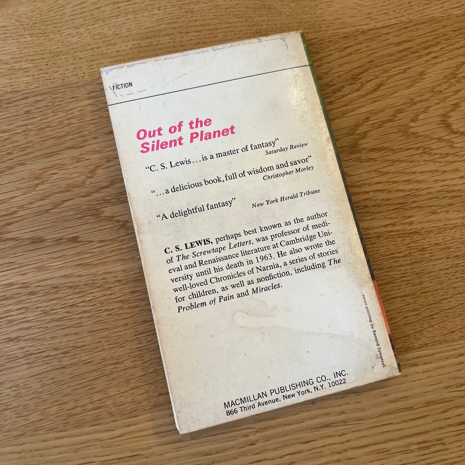 Out of the Silent Planet by C. S. Lewis (1975) Vintage Mass Market Paperback Book