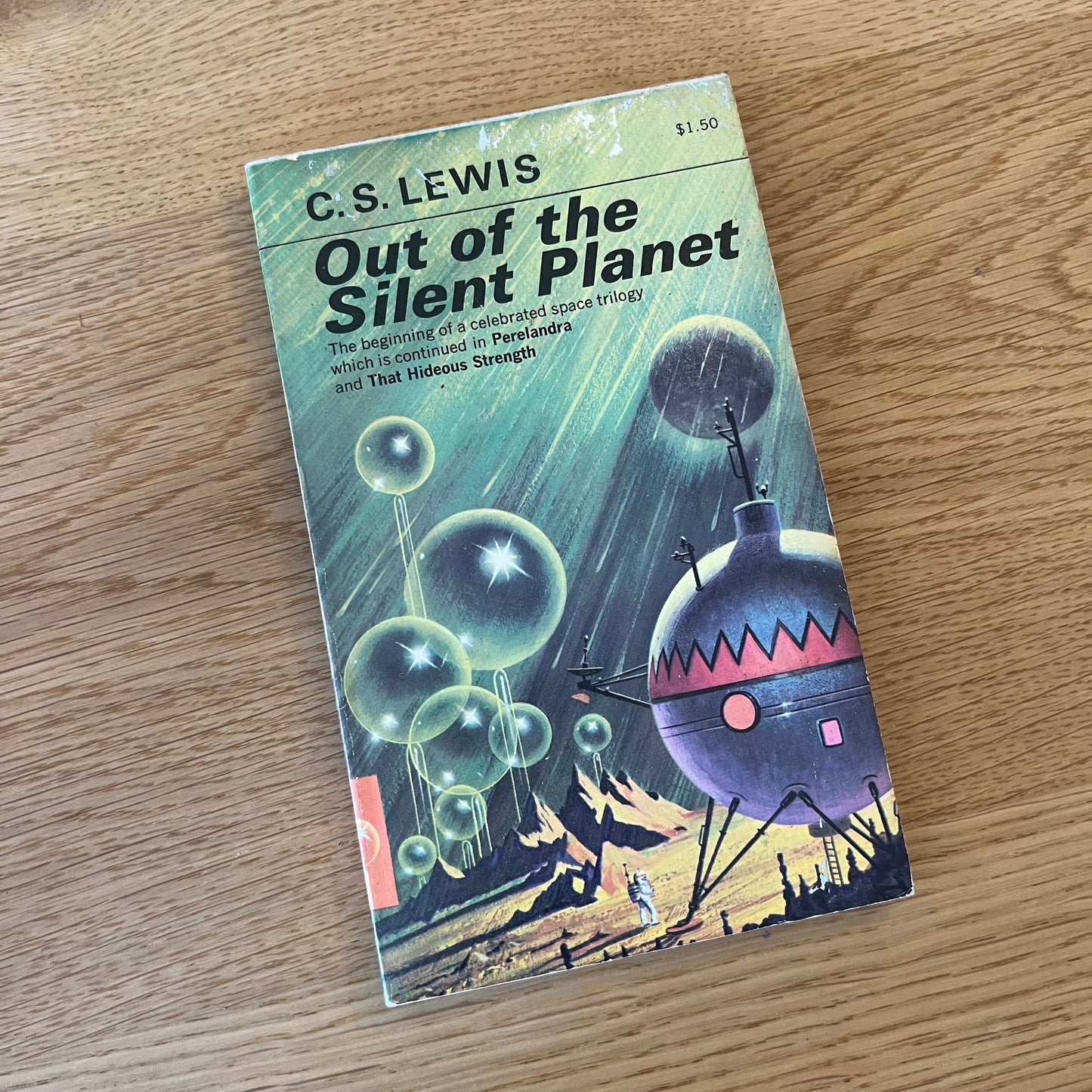 Out of the Silent Planet by C. S. Lewis (1975) Vintage Mass Market Paperback Book