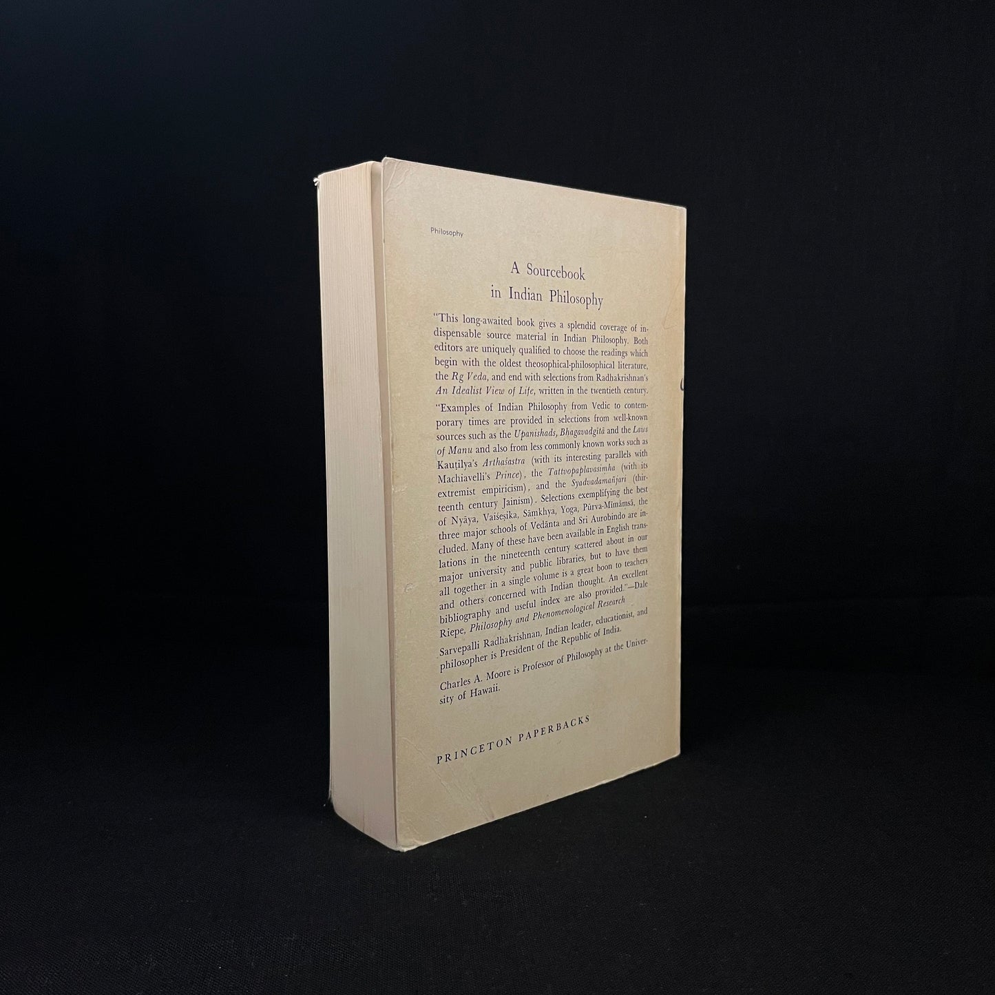 A Sourcebook in Indian Philosophy (1967) Vintage Softcover Book