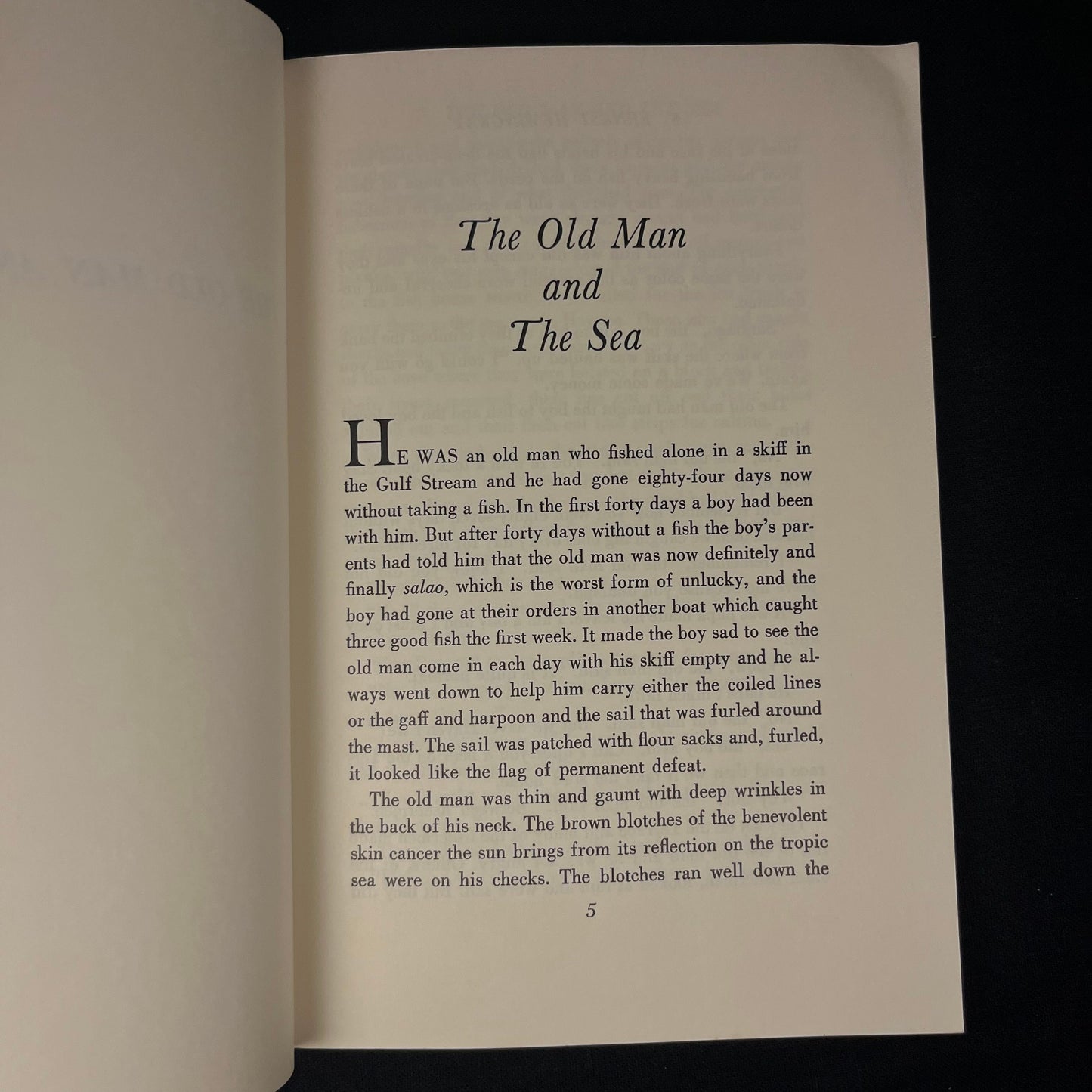 First School Paperback Edition - The Old Man and the Sea by Ernest Hemingway (1968) Vintage Softcover Book