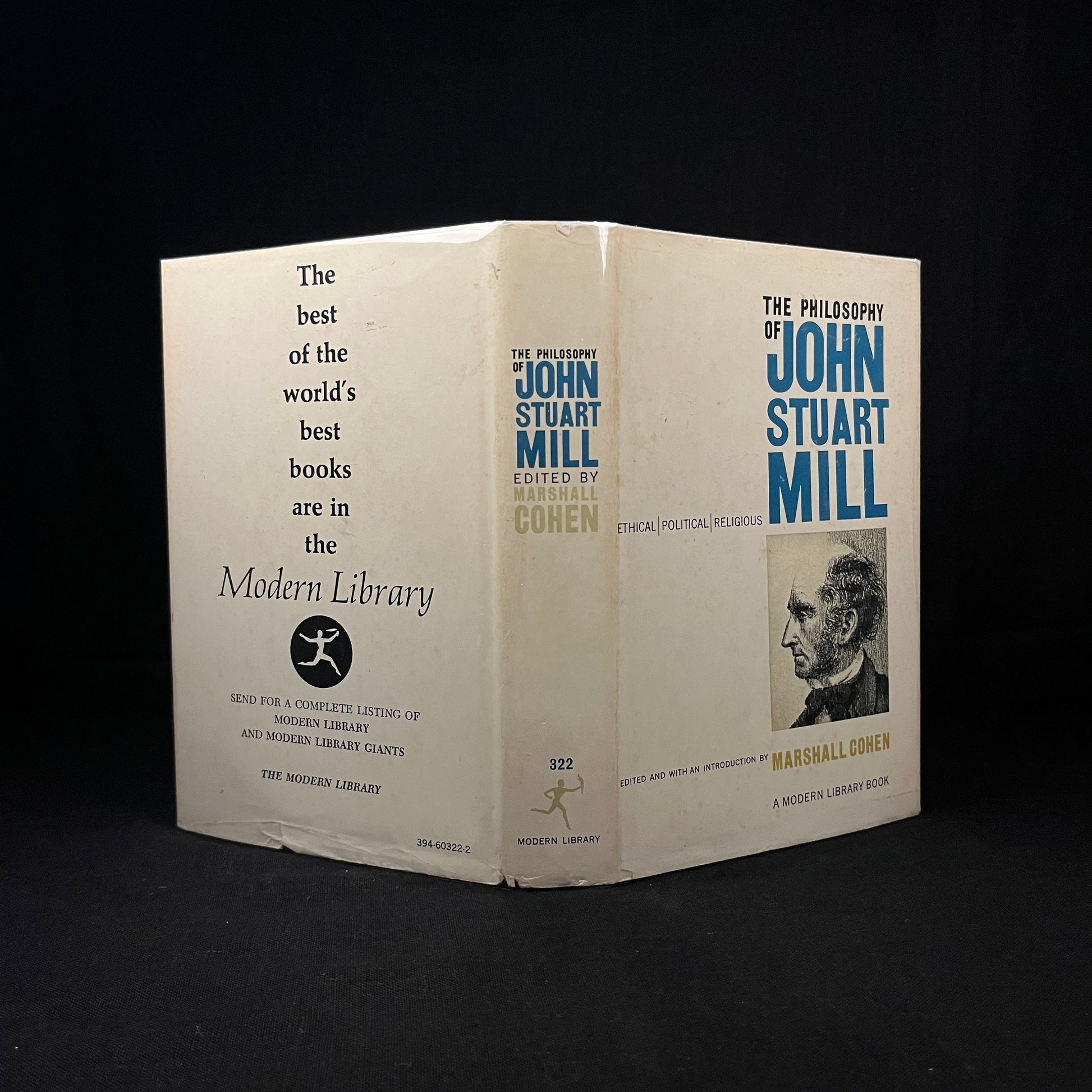 Modern Library - The Philosophy of John Stuart Mill (1961) Vintage Hardcover Book