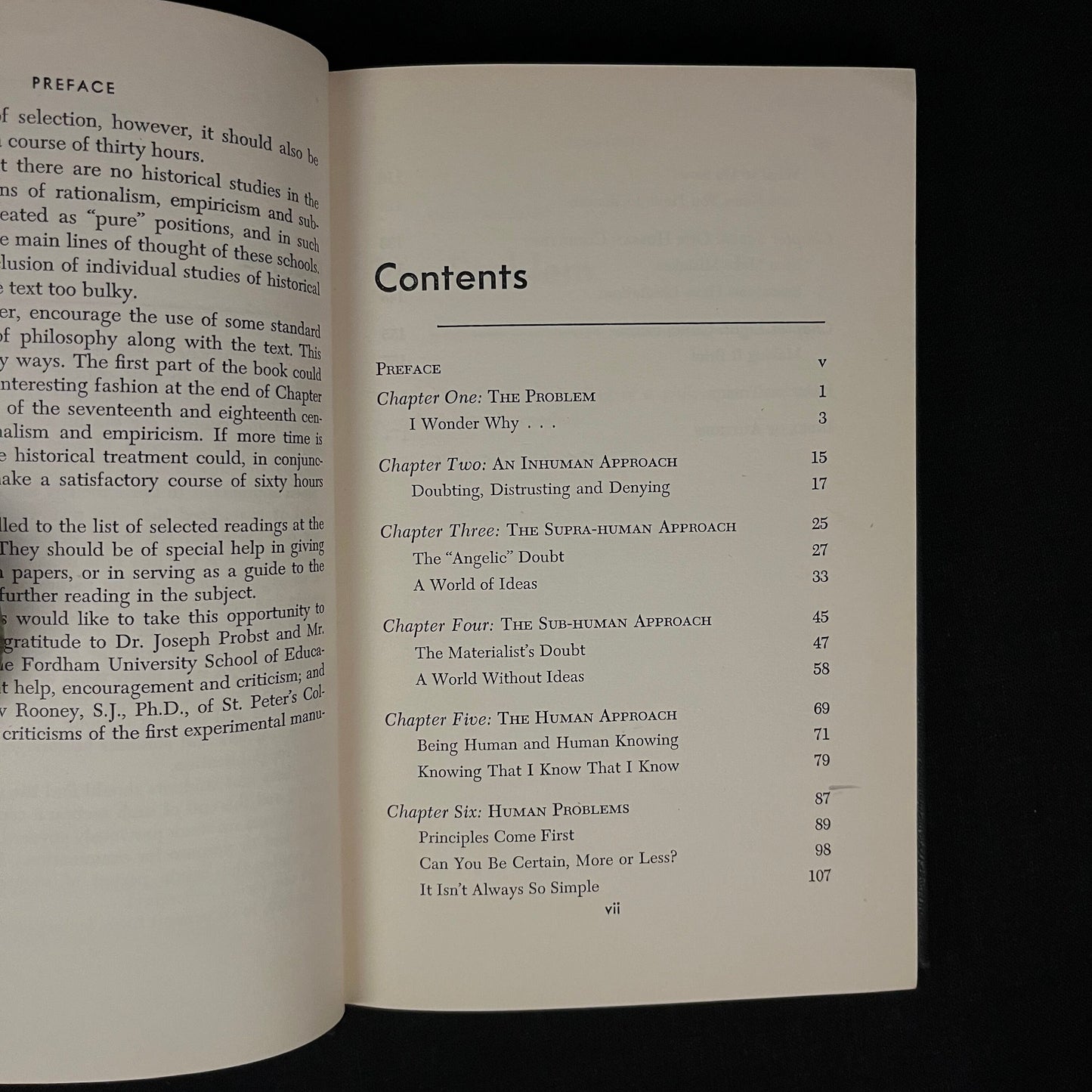 The Philosophy of Human Knowing: A Text for College Students by J. D. Hassett, R. A. Mitchell and J. D. Monan (1953) Vintage Hardcover Book