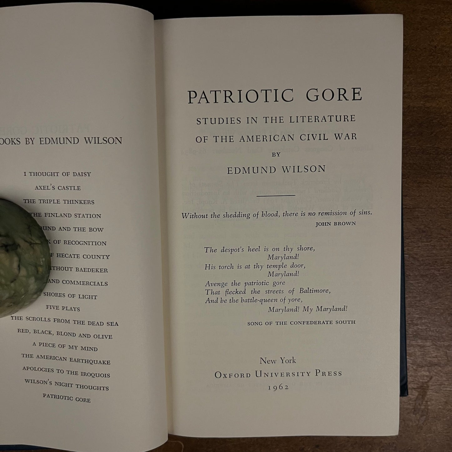 First Printing - Patriotic Gore: Studies in the Literature of the American Civil War by Edmund Wilson (1962) Vintage Hardcover Book