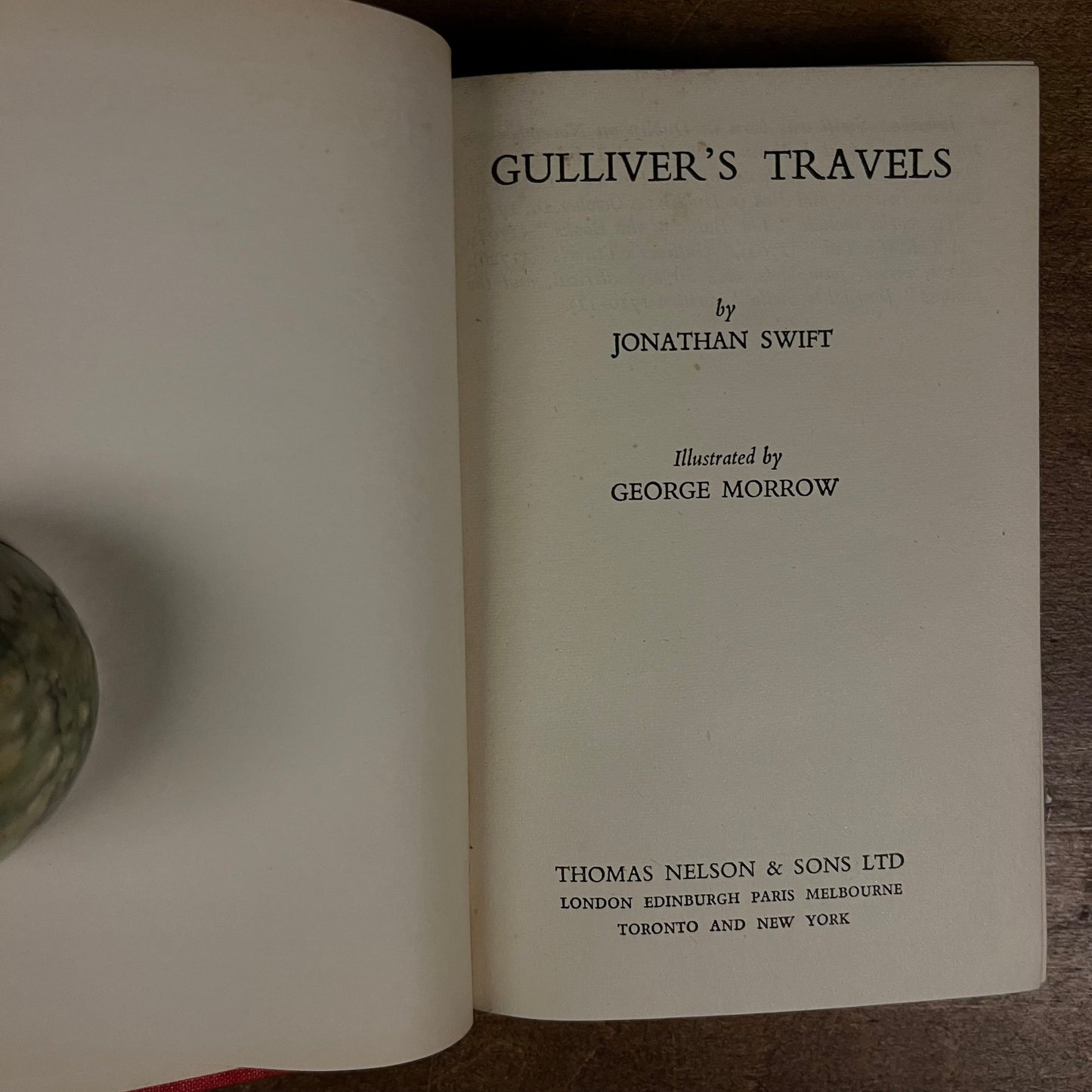 Gulliver’s Travels by Jonathan Swift (1946) Vintage Hardcover Book