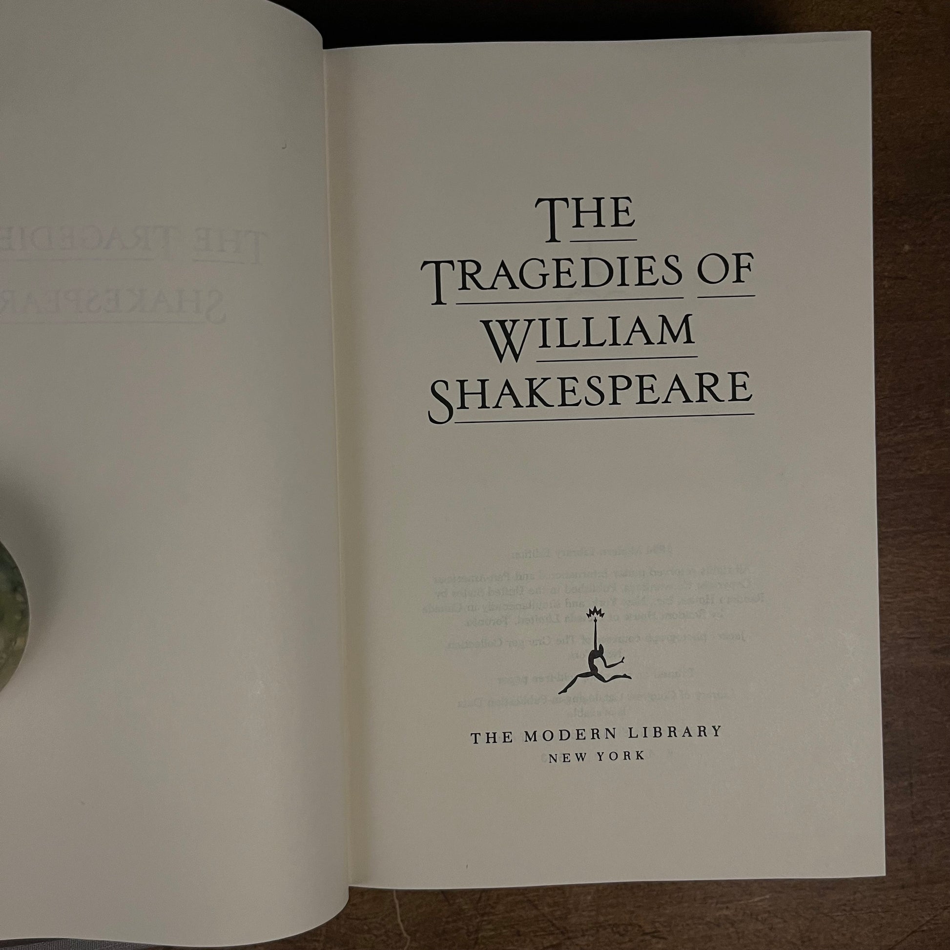 Modern Library - The Tragedies of William Shakespeare (1994) Vintage Hardcover Book