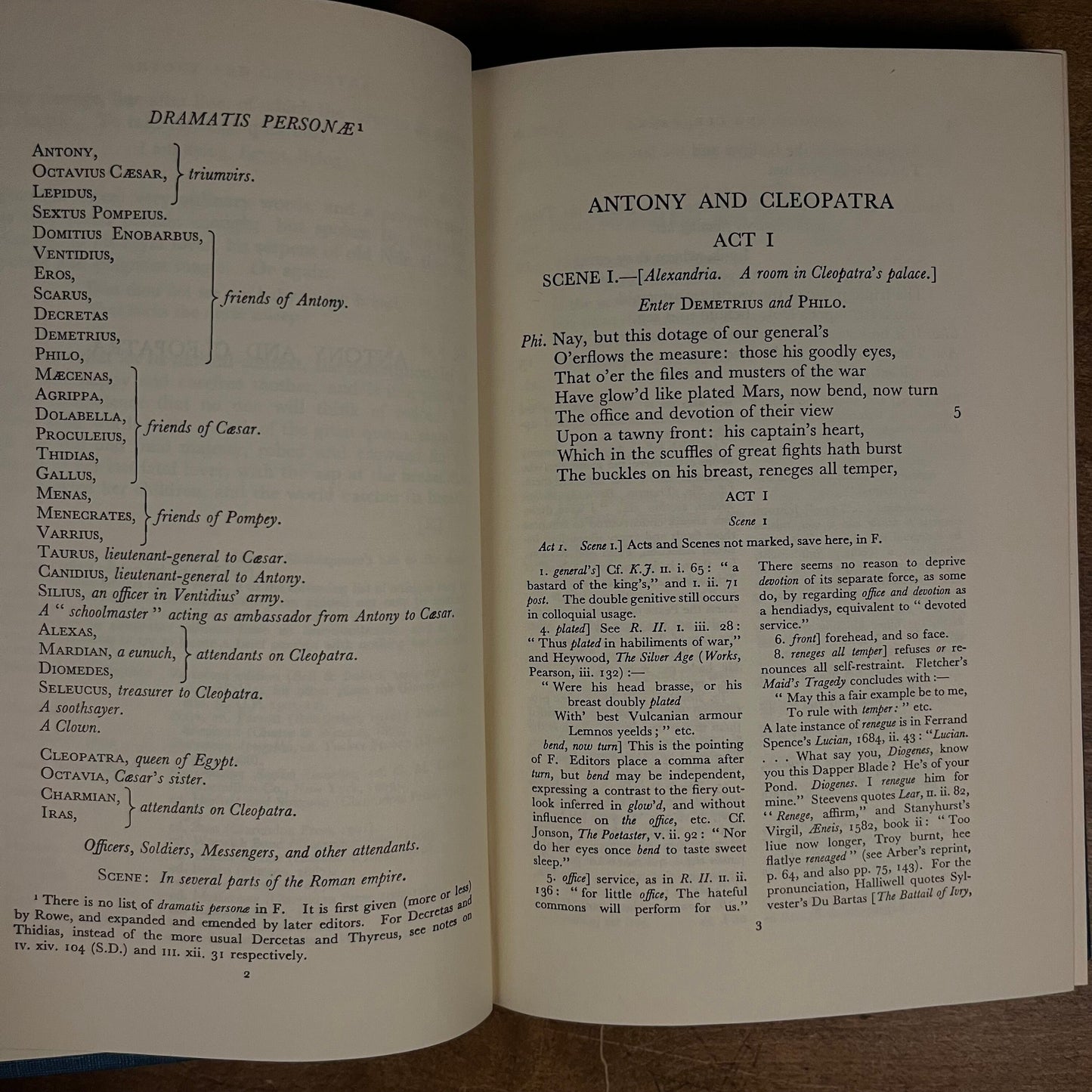 The Arden Shakespeare: Anthony and Cleopatra (1956) Vintage Hardcover Book