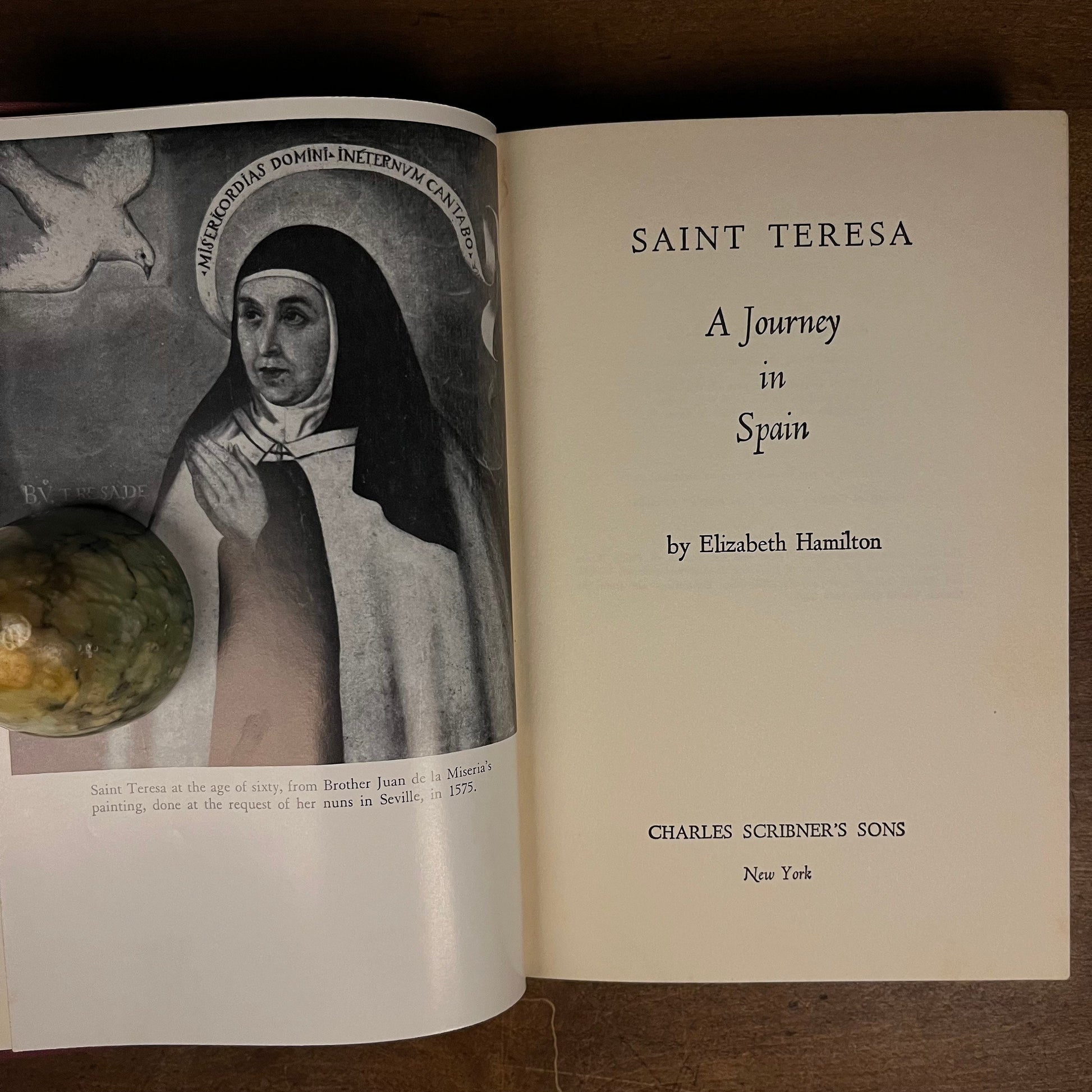 First Printing - Saint Teresa: A Journey in Spain by Elizabeth Hamilton (1959) Vintage Hardcover Book