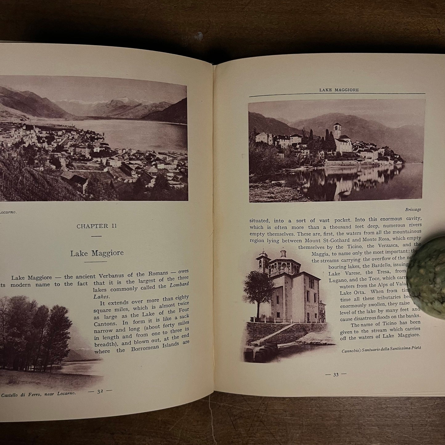 First Printing - The Italian Lakes: Maggiore, Como, Orta, Varese, Lugano, Iseo, Garda by Gabriel Faure (1924) Vintage Hardcover Book