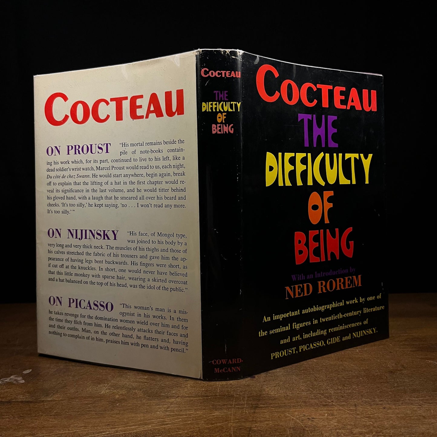 First Printing - The Difficulty of Being by Jean Cocteau (1967) Vintage Hardcover Book