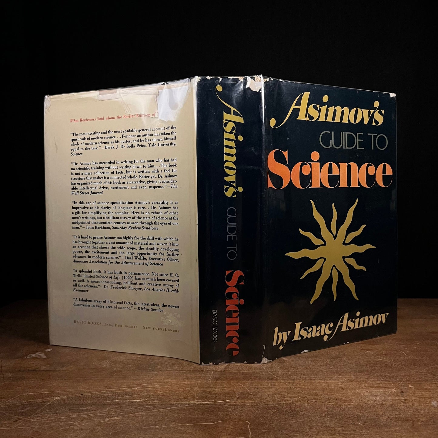 Early Printing - Asimov’s Guide to Science by Isaac Asimov (1973) Vintage Hardcover Book