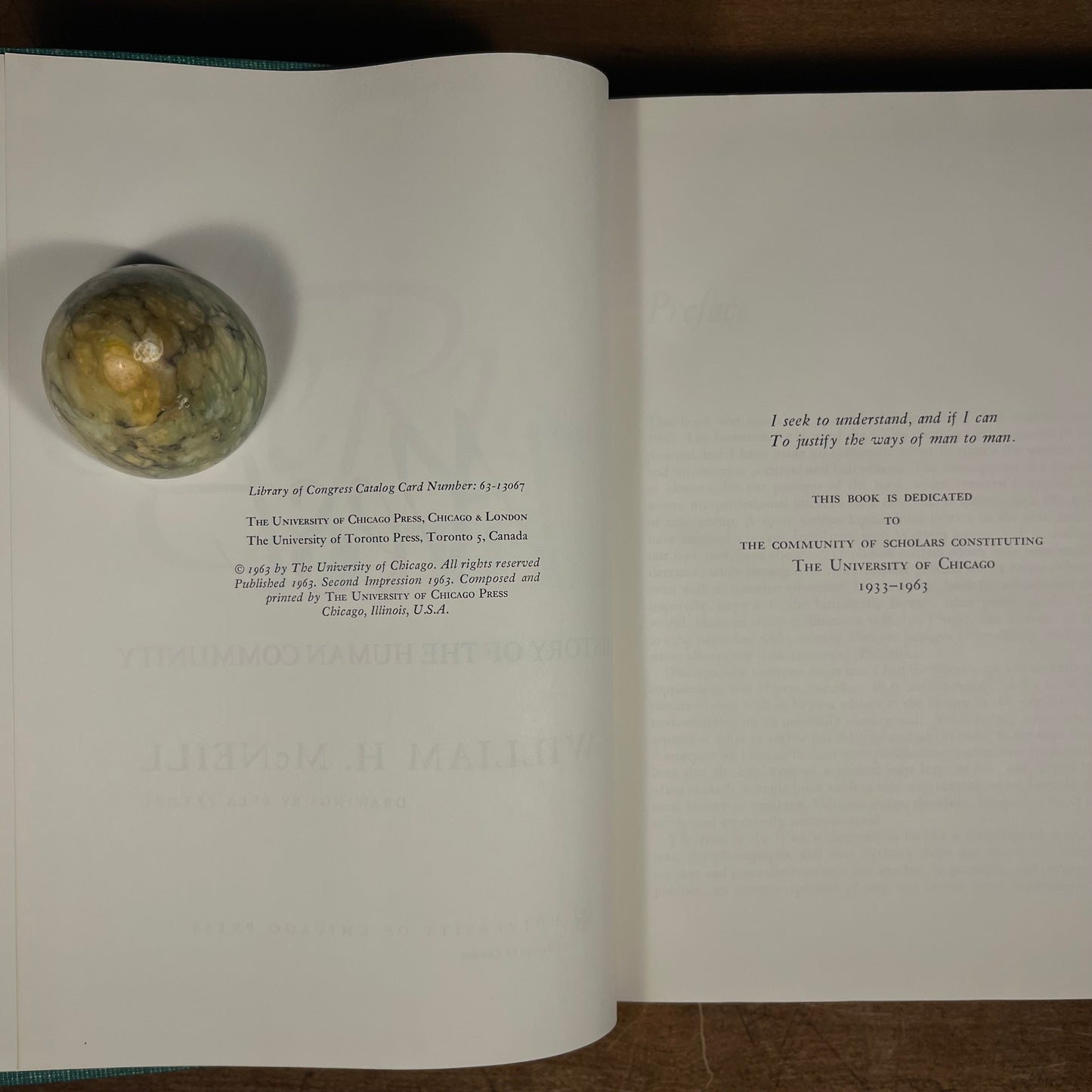Second Printing - The Rise of the West: A History of the Human Community by William H. McNeill (1963) Vintage Hardcover Book