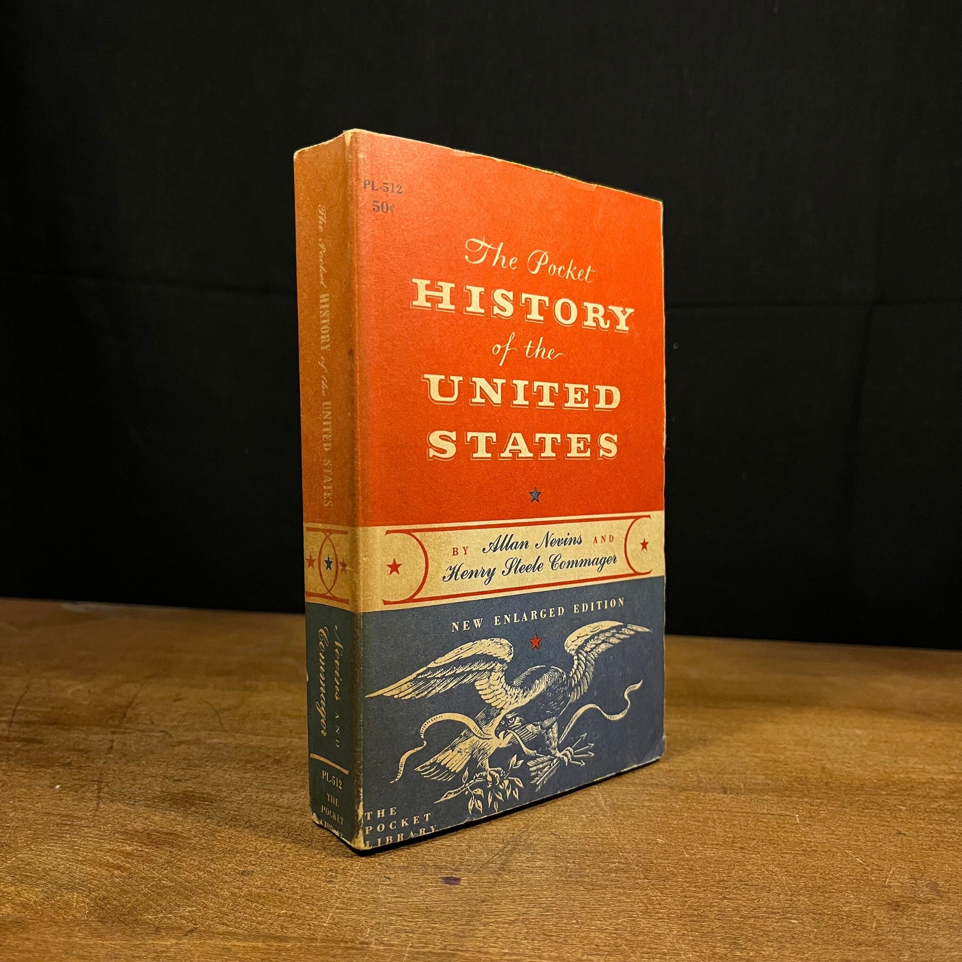 The Pocket History of the United States by Allan Nevins and Henry Steele Commager (1959) Vintage Paperback Book