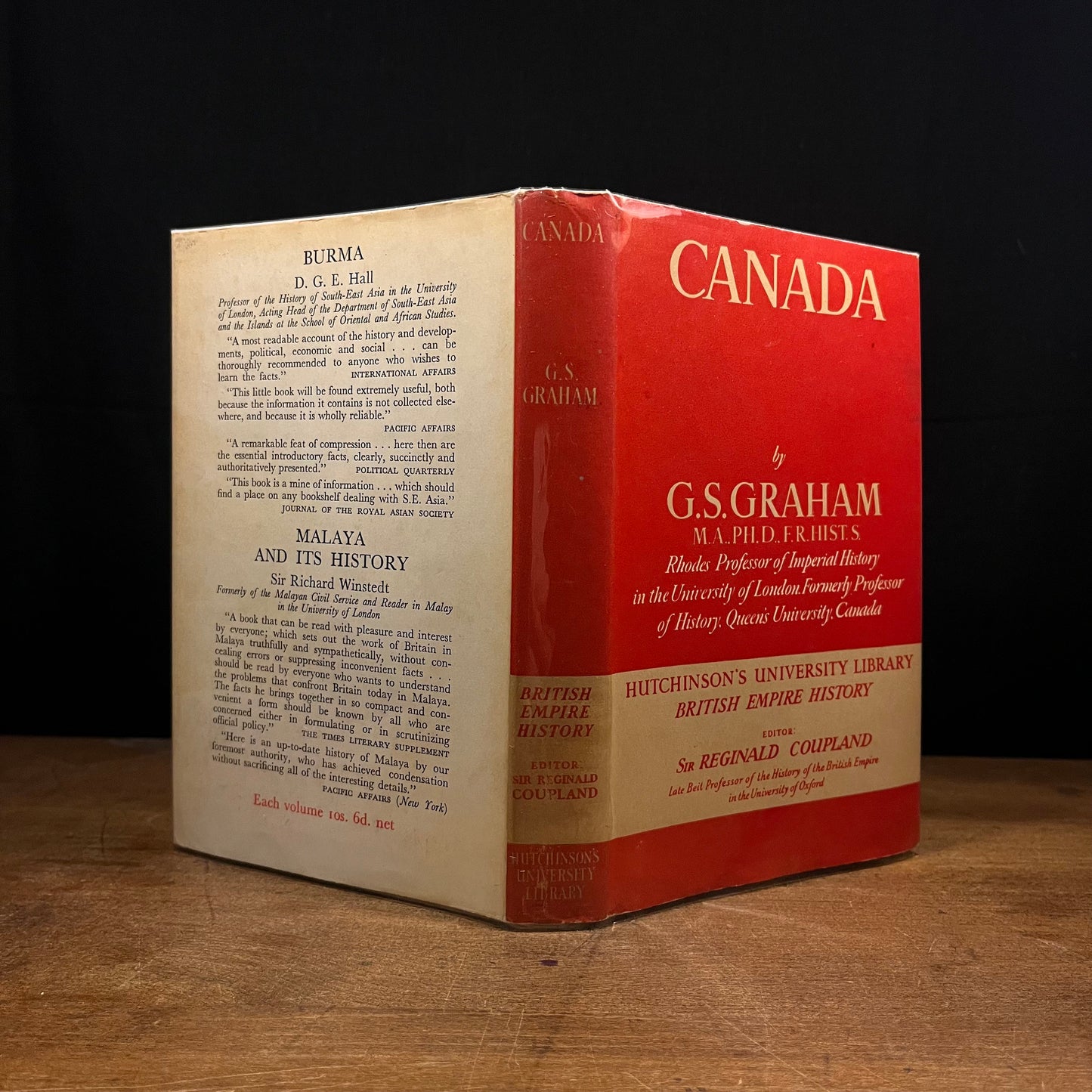 Canada: A Short History by G. S. Graham (1950) Vintage Hardcover Book