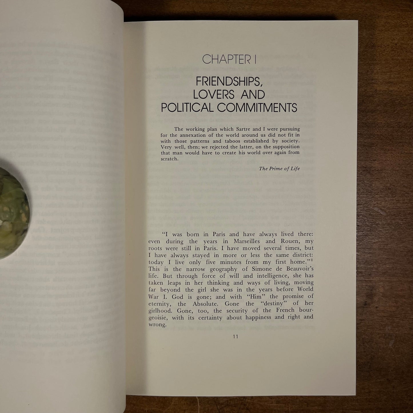 First Printing - Simone de Beauvoir: A Life of Freedom by Caroline Ascher (1981) Vintage Hardcover Book