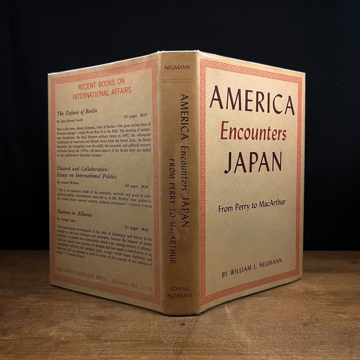 First Printing - America Encounters Japan: From Perry to MacArthur by William L. Neumann (1963) Vintage Hardcover Book