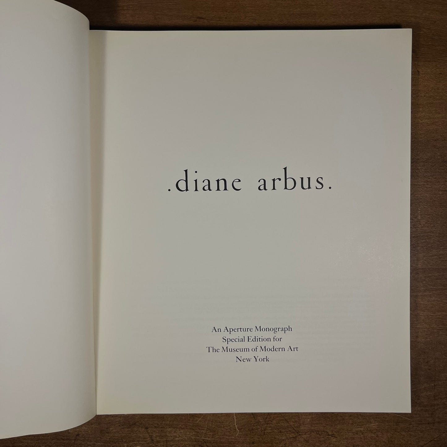 Diane Arbus: An Aperture Monograph (1972) Vintage Softcover Book